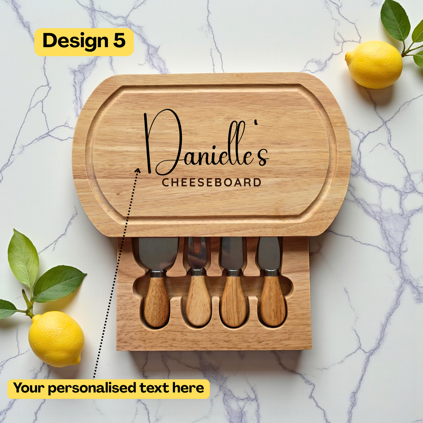 Personalised Cheese Board Set, Wedding and Couples, Anniversary, Birthday Gift