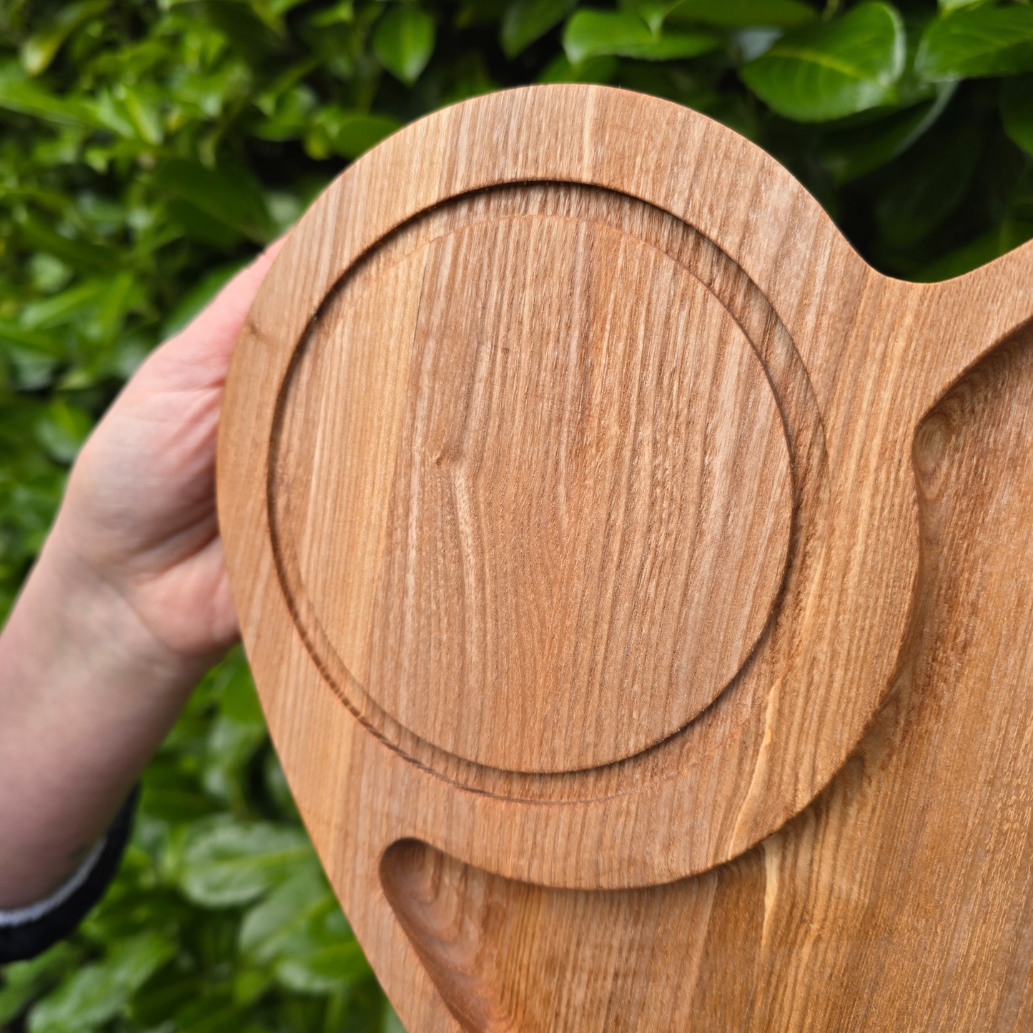 Personalised Heart Shaped Wooden Serving Board Gift for Couple