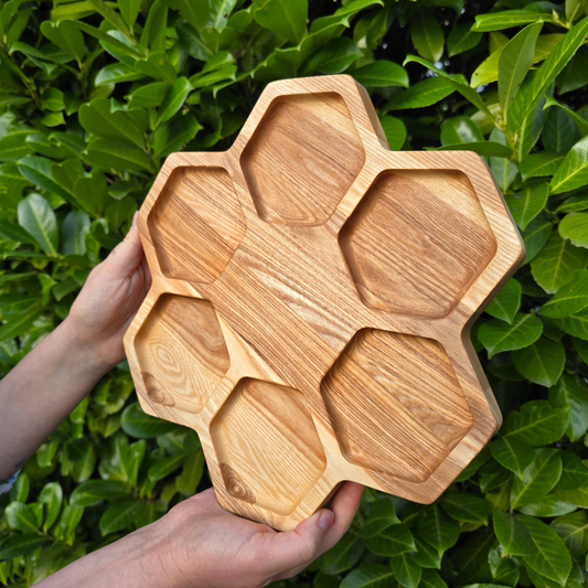 Personalised Honeycomb Wooden Serving Board Off My Tits On Picky Bits