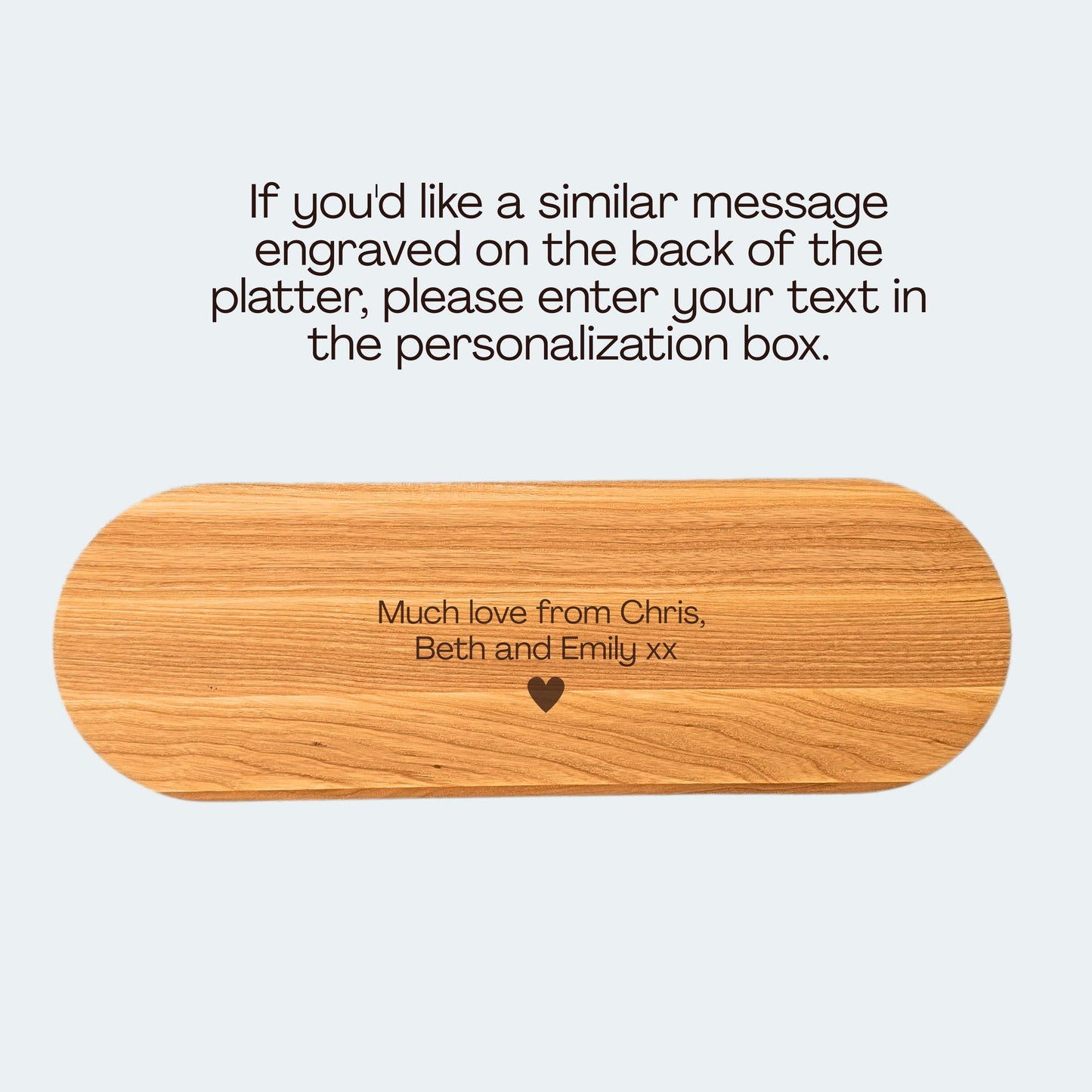 Personalised Charcuterie Board Serving Tray