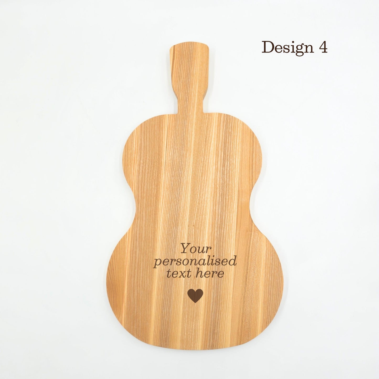 Personalised Guitar Wooden Serving Board Gift for Music Lovers