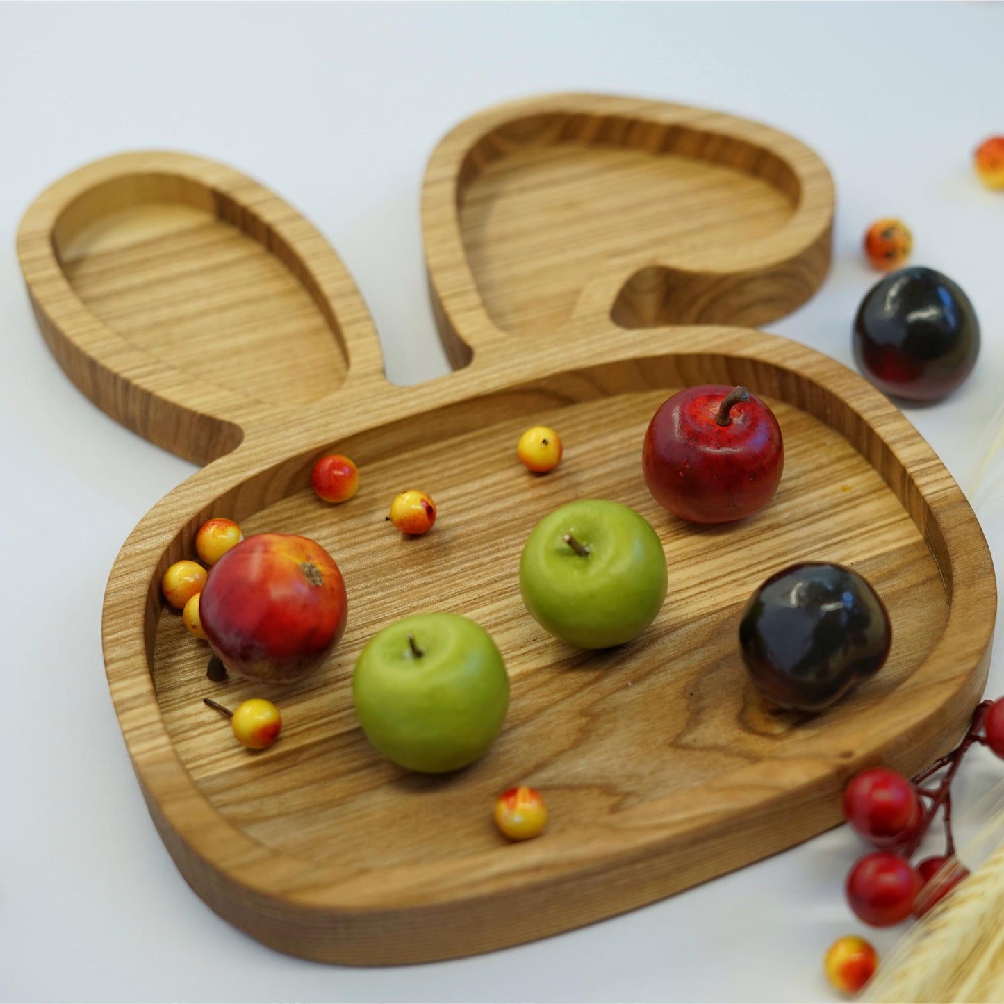 Personalised Bunny Shaped Wooden Plate