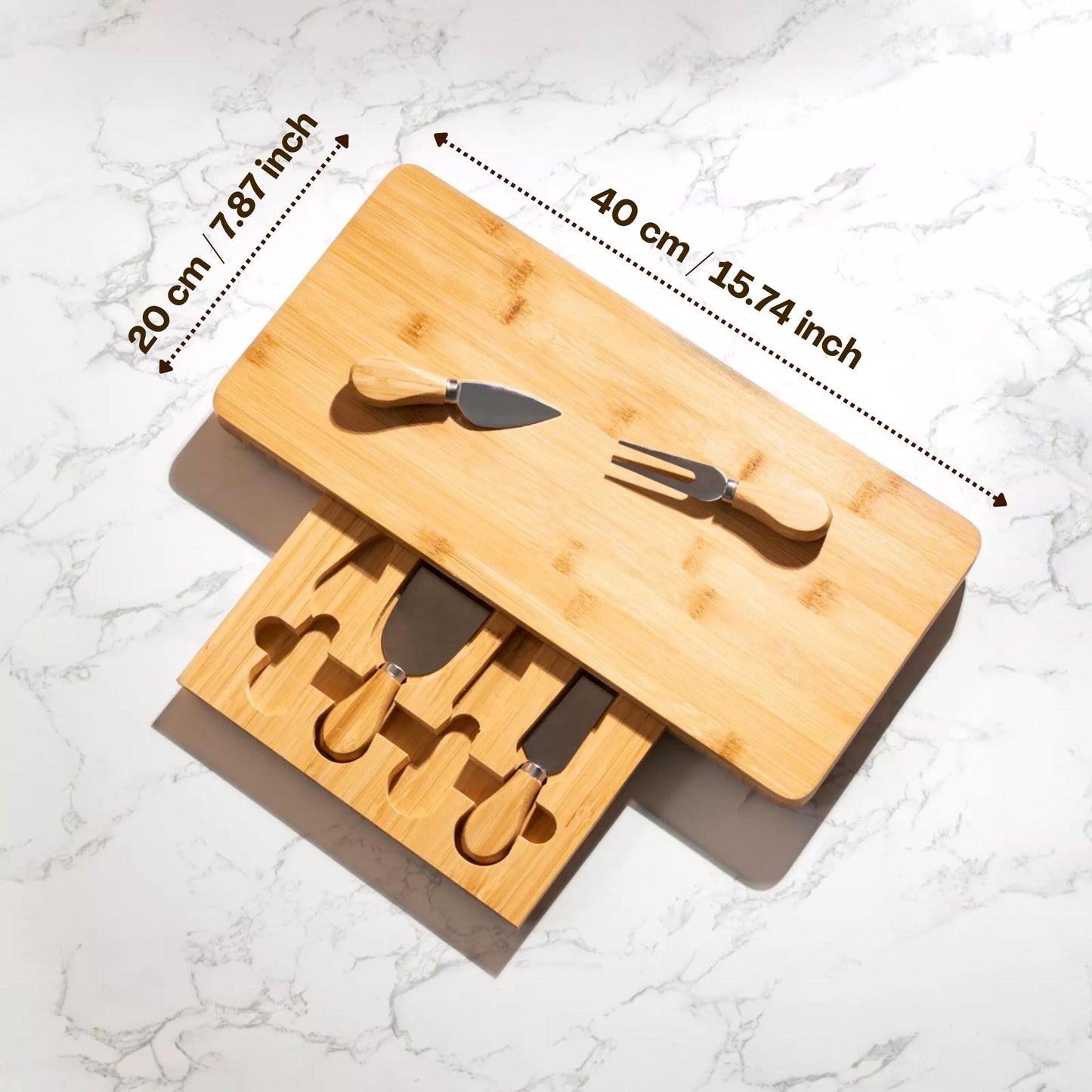 Large Personalised Cheese Board Set Birthday Gift