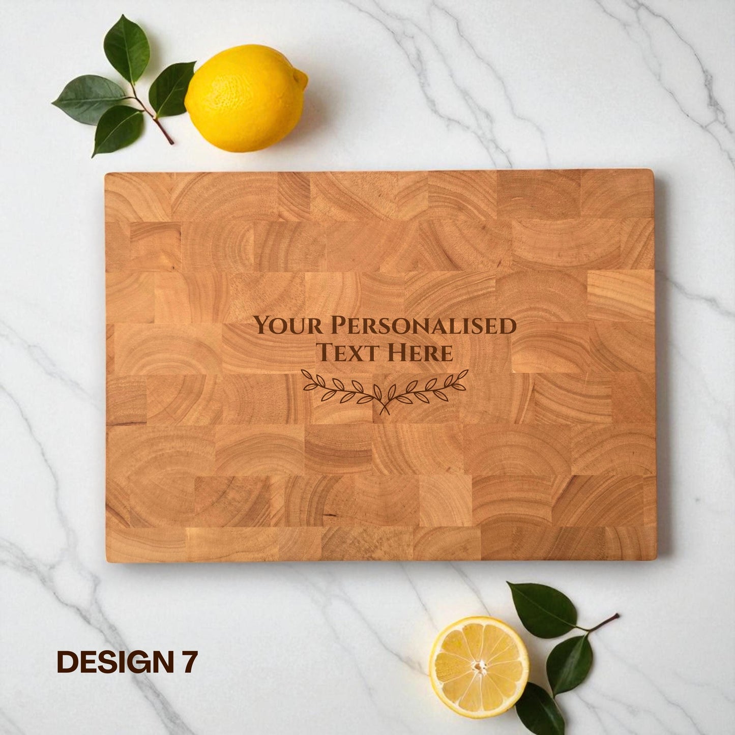 Large Personalised End Grain Butchers Block Chopping Board Gift for Couples, Weddings, Anniversary