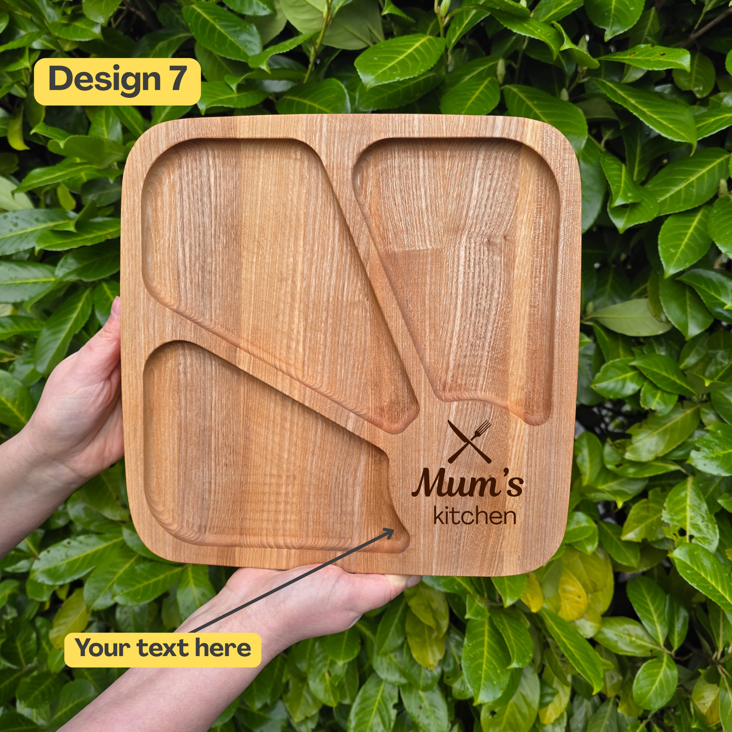 Personalised Sunrise Charcuterie Board Wooden Serving Platter