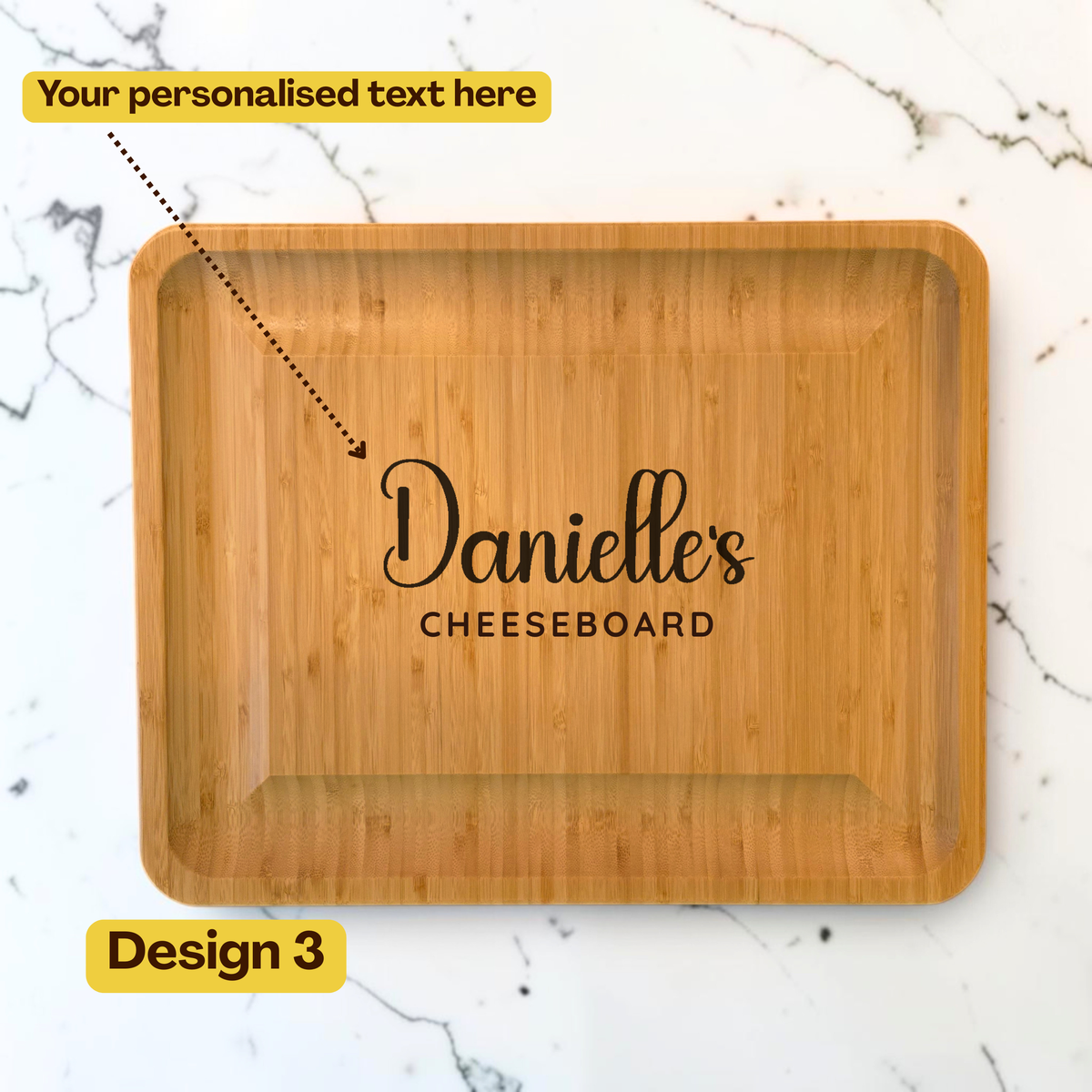 Extra-Large Personalised Cheese Board Set with Drawers:  Wedding, New Home