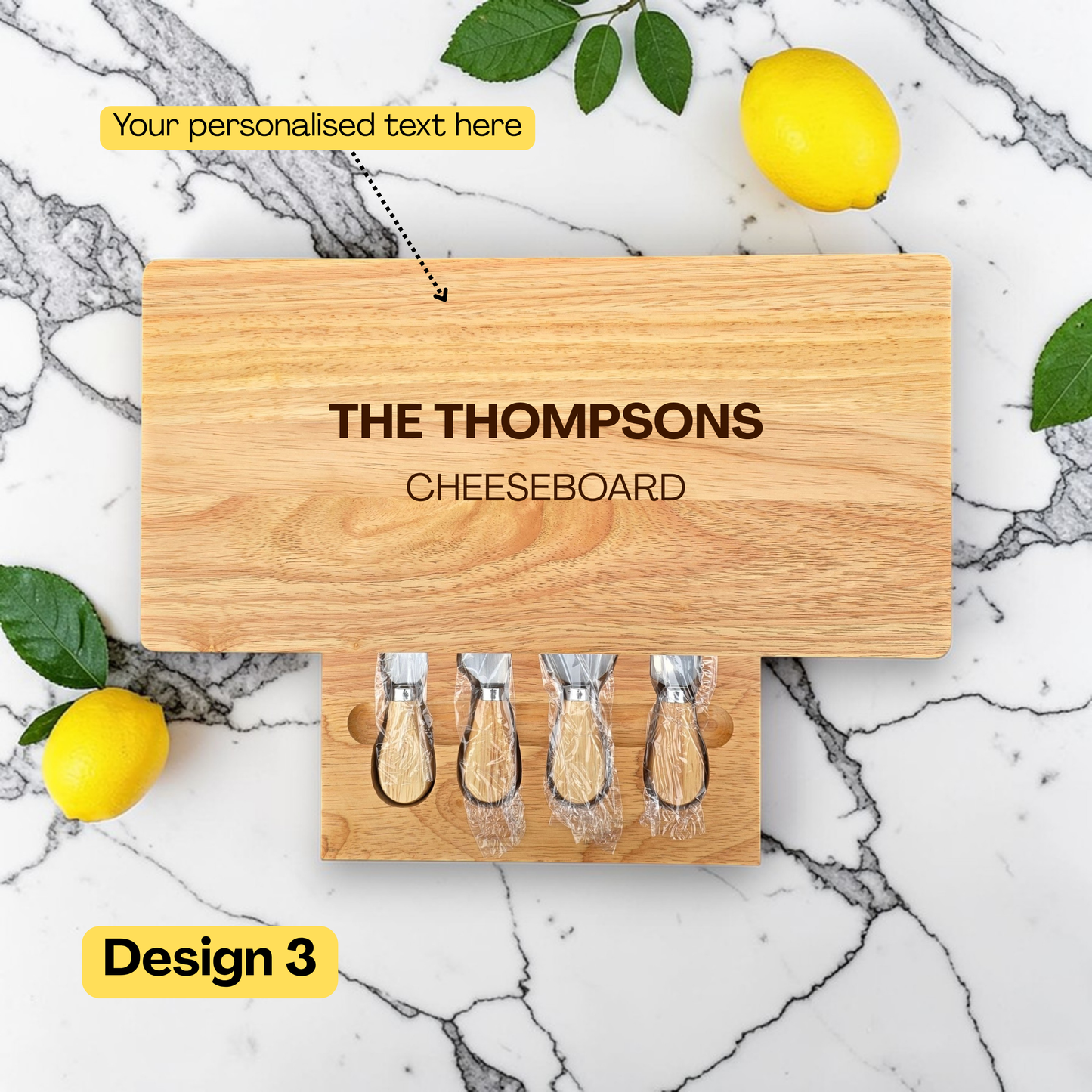Personalised Cheese Board Set New Home, First Home Ideal Gift