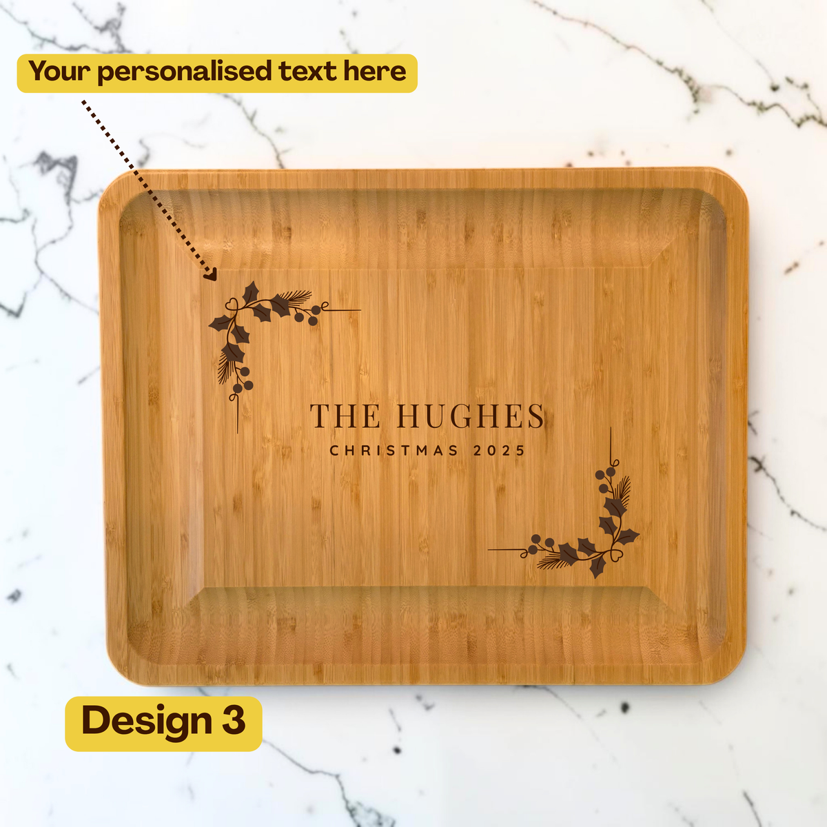 Extra-Large Personalised Cheeseboard Gift Set for Christmas
