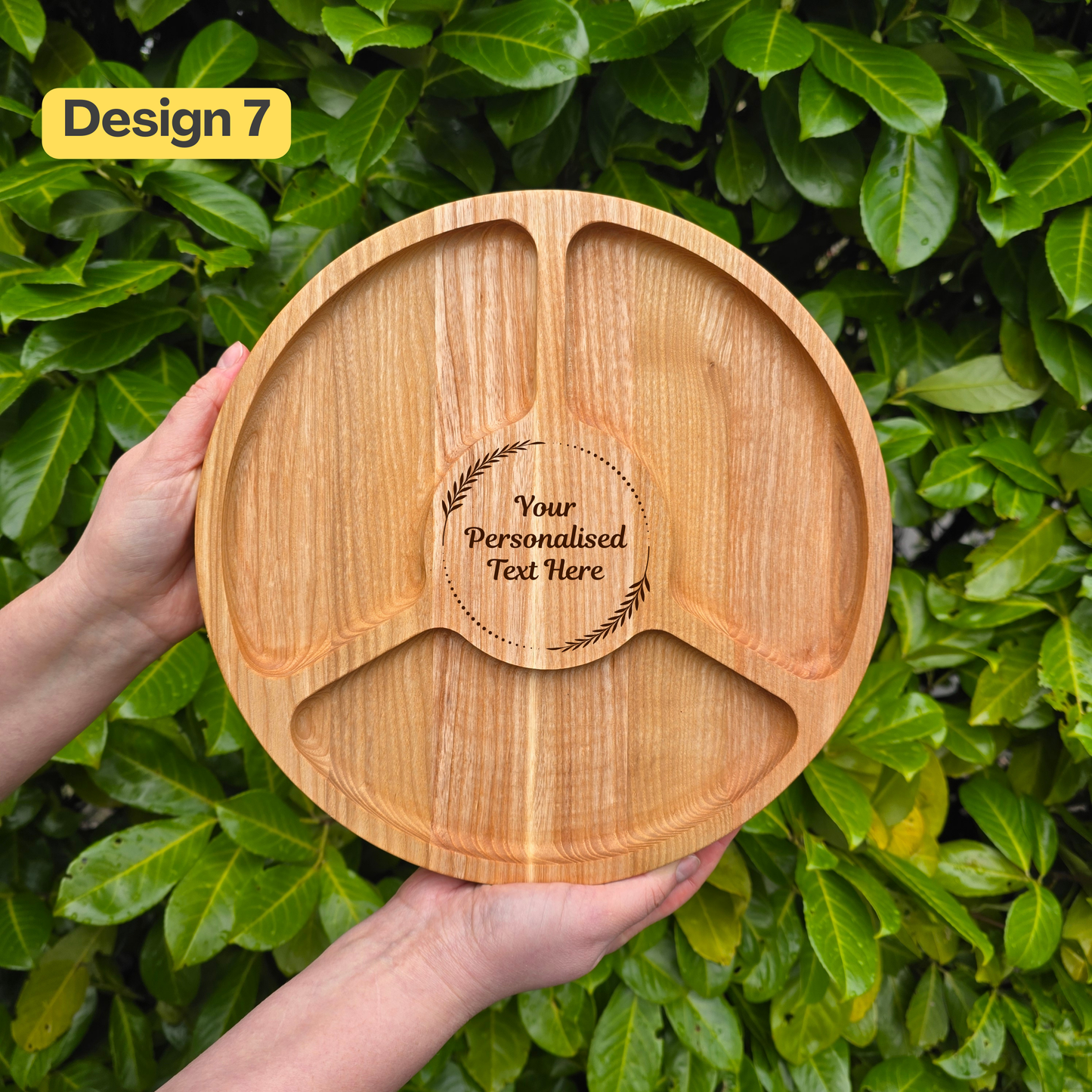 Personalised Gift Wooden Round Serving Board