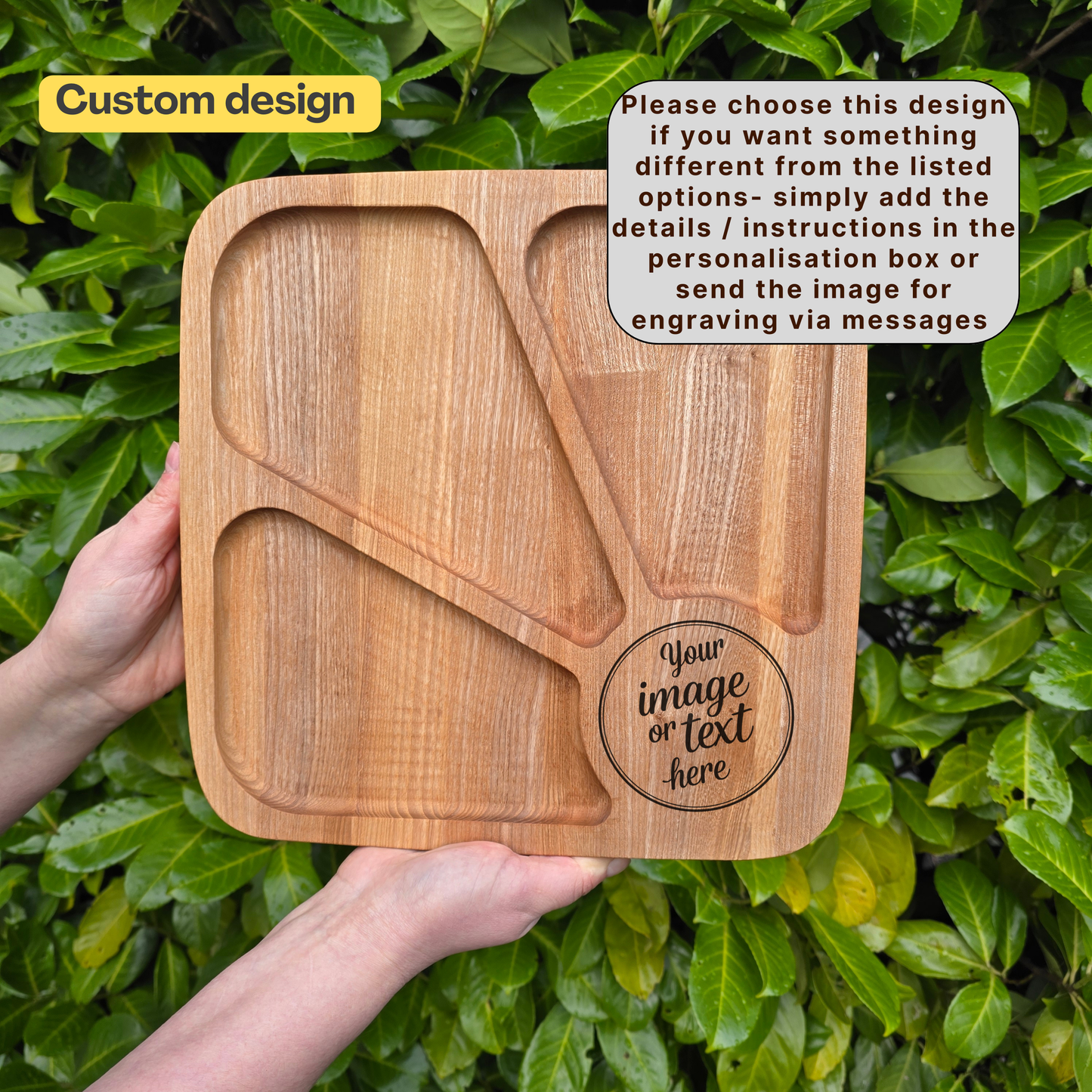 Personalised Sunrise Charcuterie Board Wooden Serving Platter