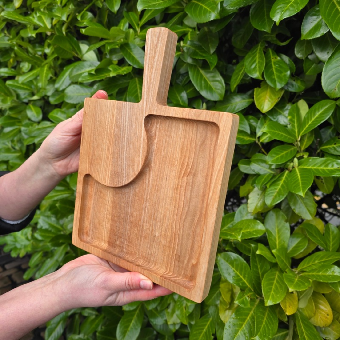 Laser Engraved Personalised Wooden Coffee and Cake Serving Board