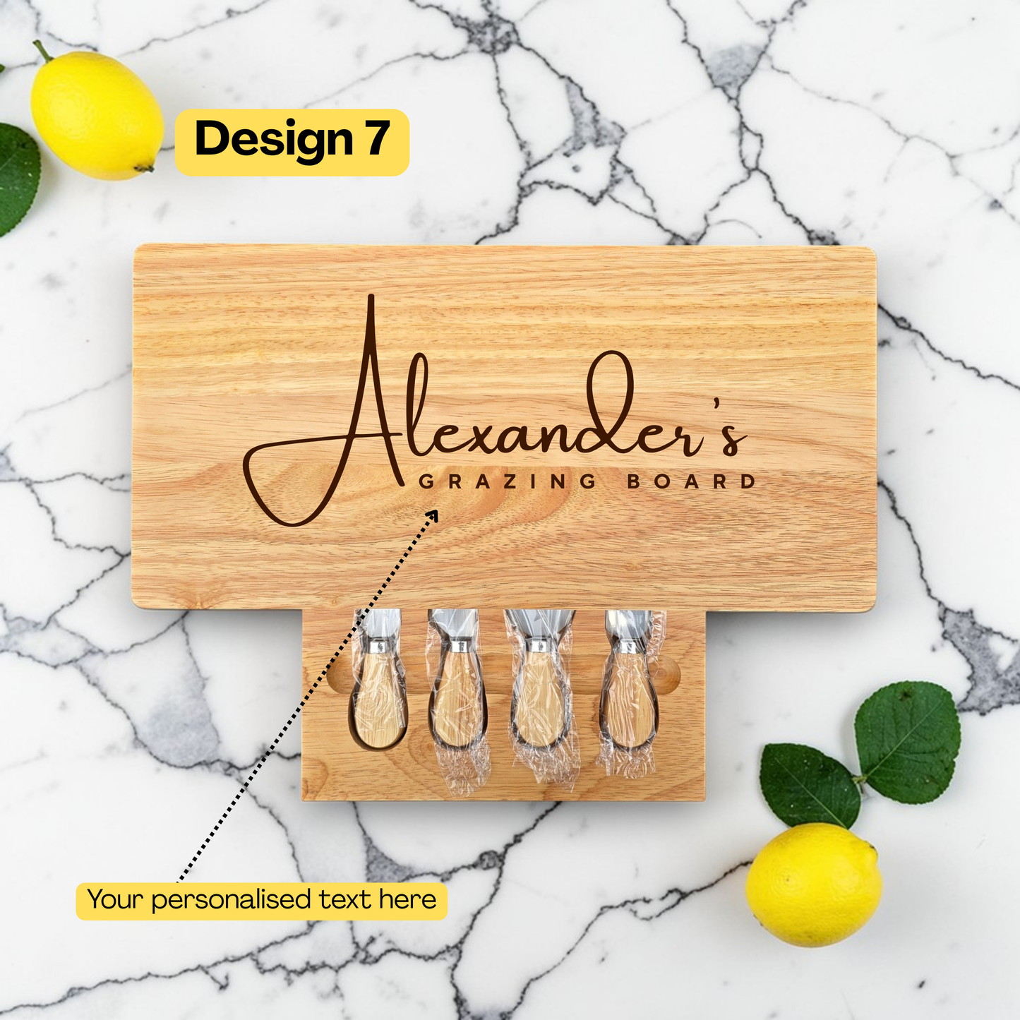Personalised Cheese Board Set Wedding, Engagement Gift
