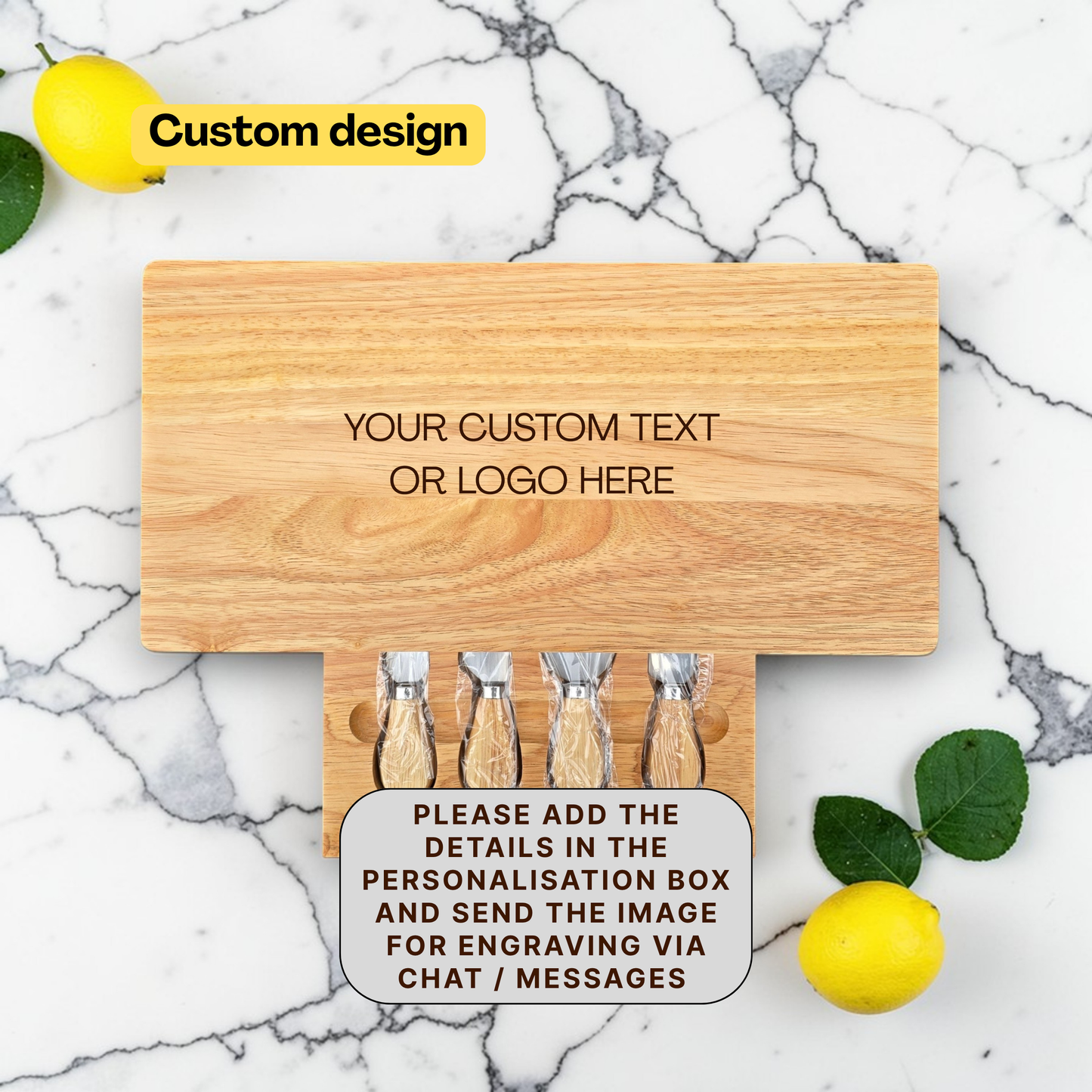 Personalised Cheese Board Set Wedding, Engagement Gift