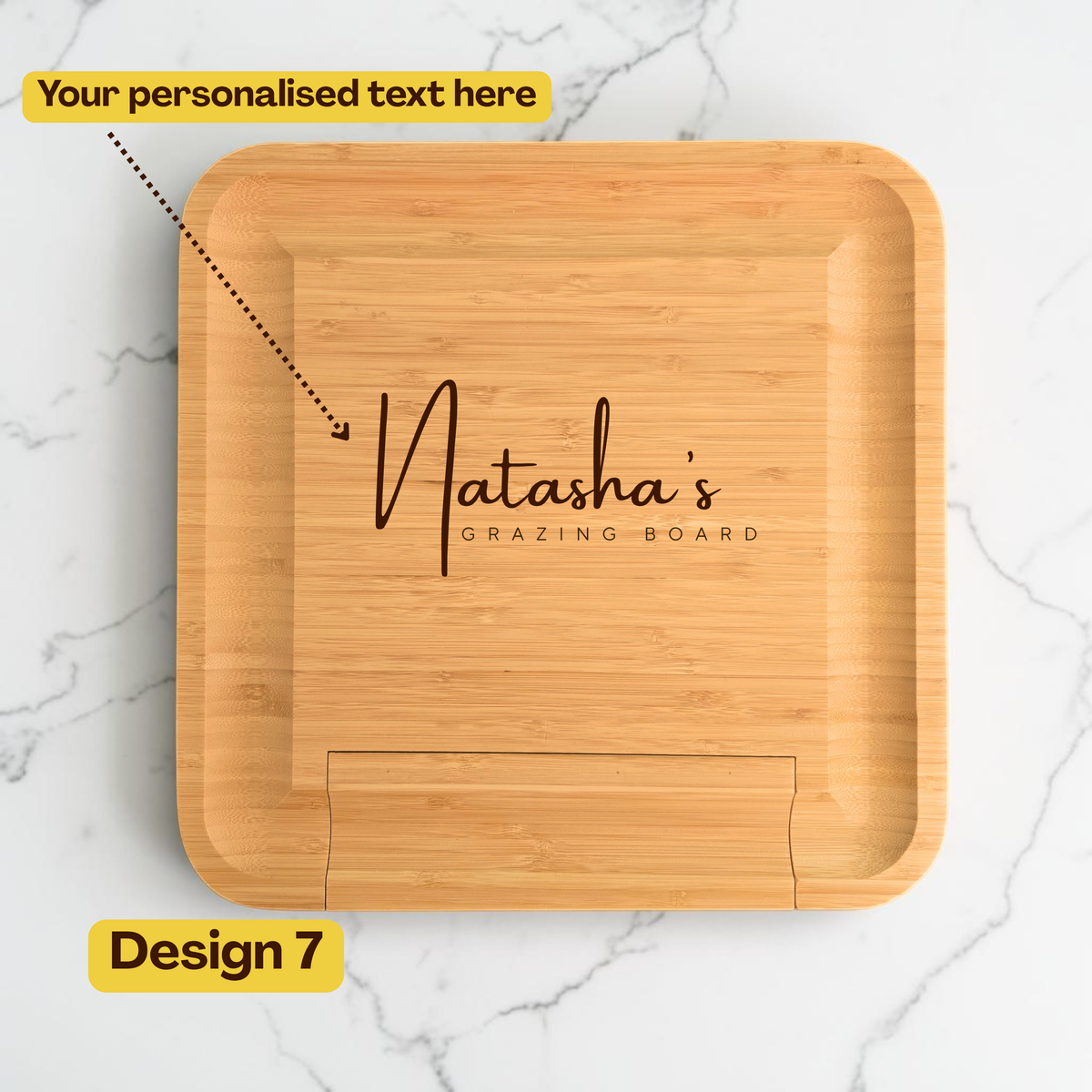 Personalised Large Cheeseboard Gift Set with Drawer and Accessories
