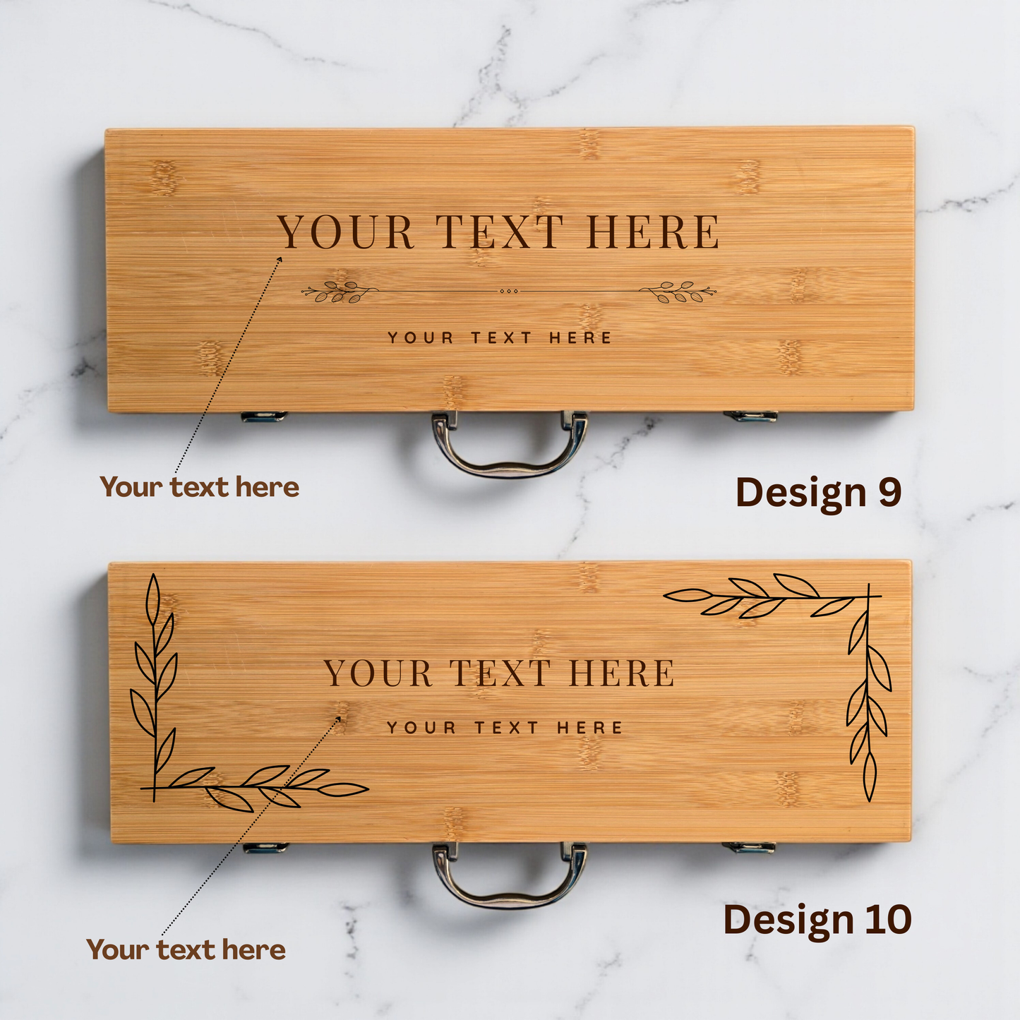 Personalised BBQ Tools Set in Bamboo Case: Grilling Gift Idea