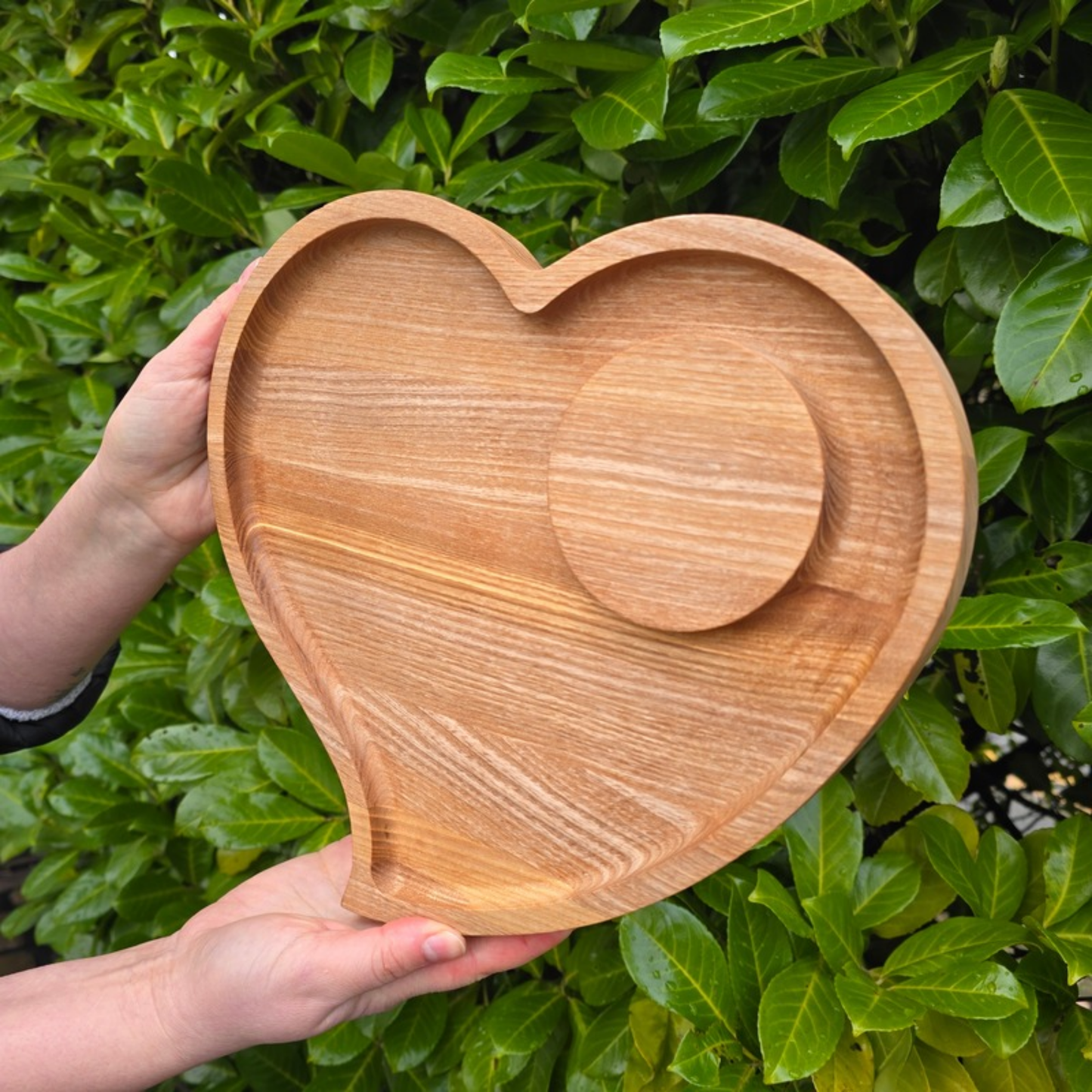 Personalised Heart Shaped Wooden Platter Ideal Wedding Gift