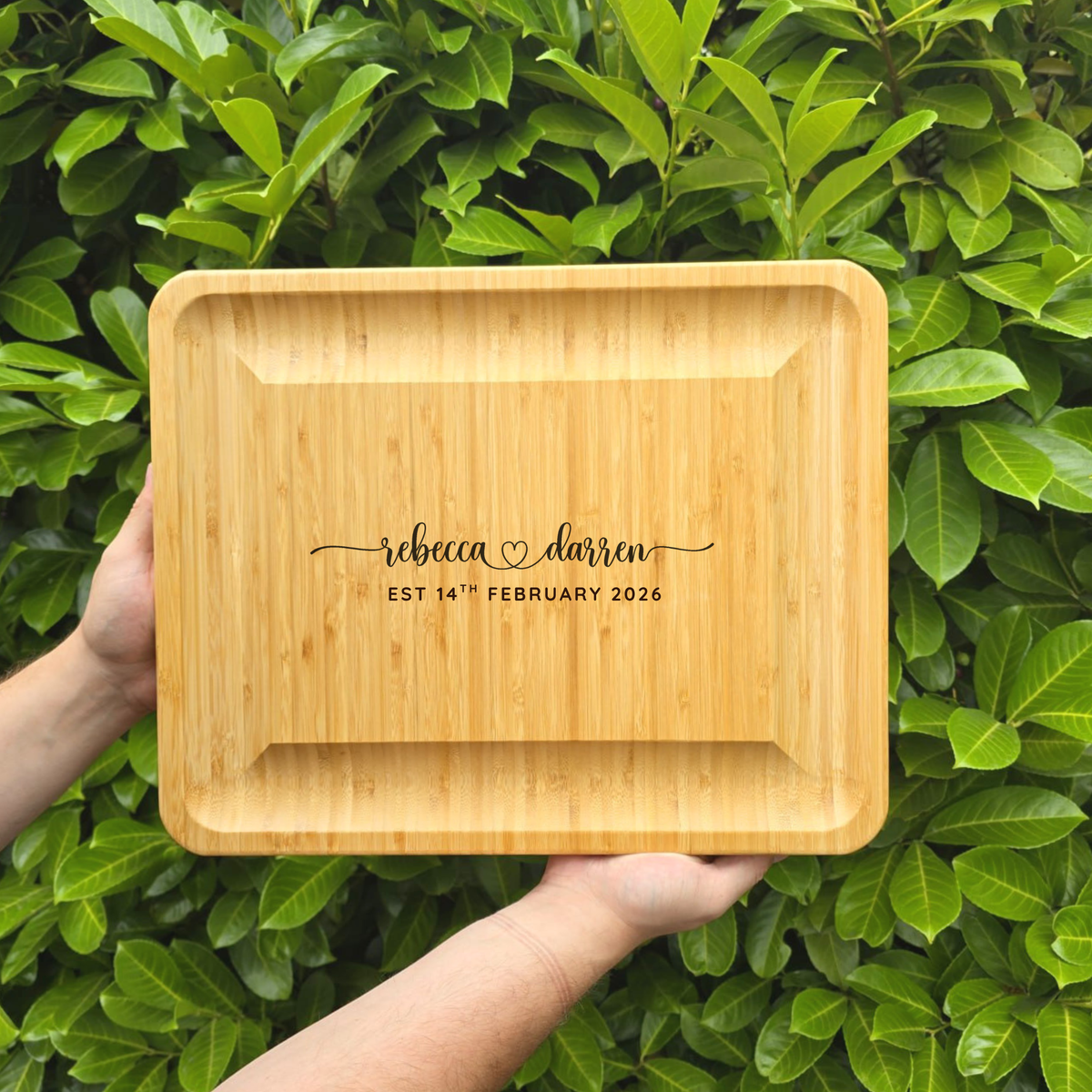 Extra-Large Personalised Cheese Board Set with Drawers:  Wedding, New Home