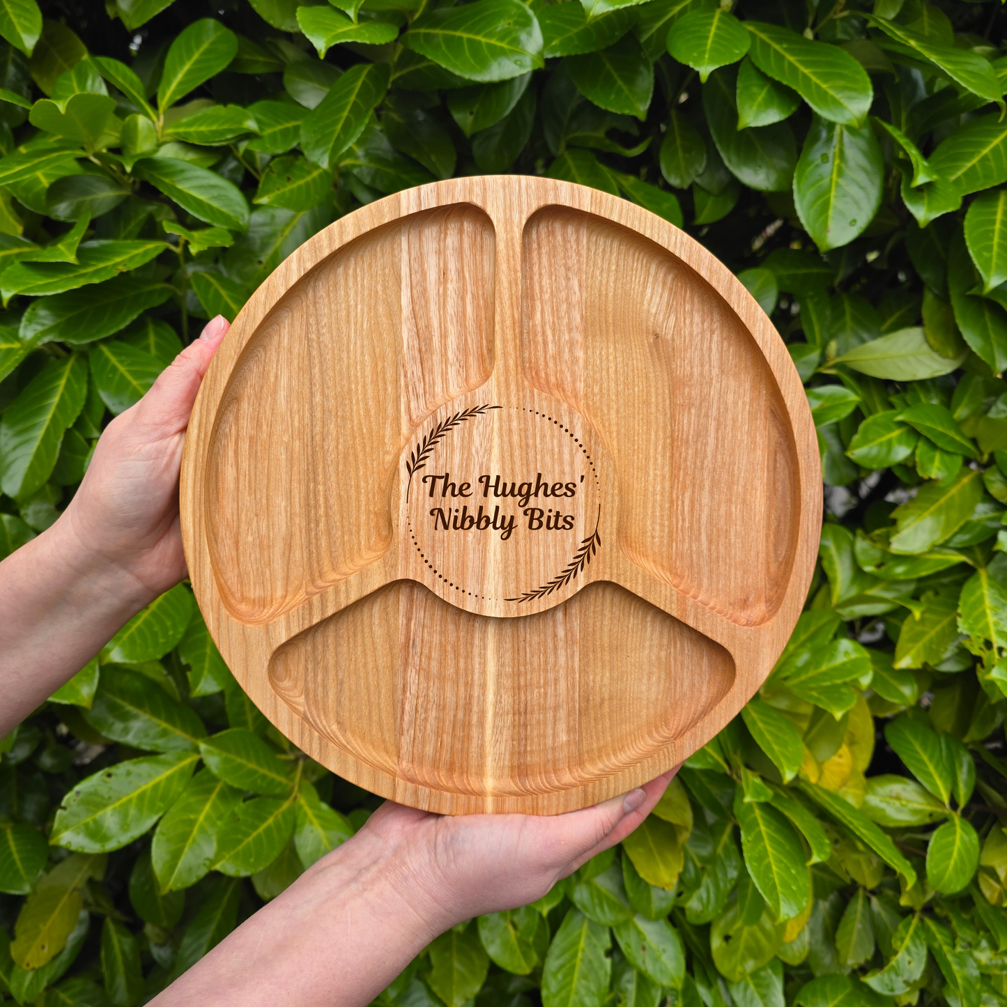 Personalised Gift Wooden Round Serving Board