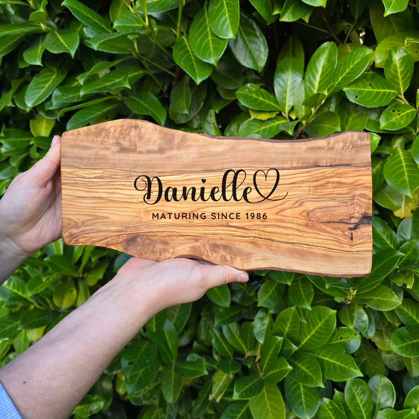 Personalised Olive Wood Chopping Board Birthday, New Home, Wedding Gift
