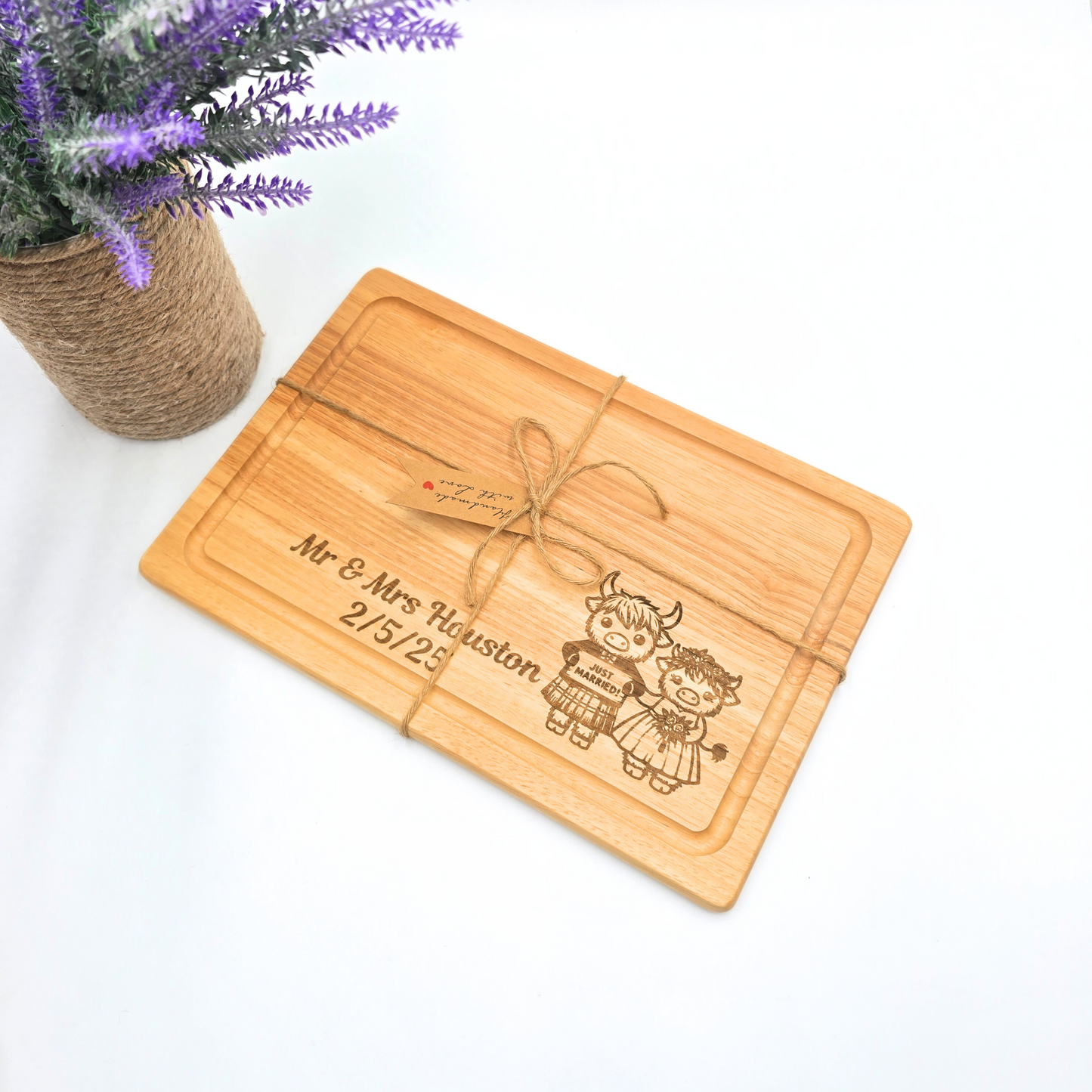 Personalised Wooden Chopping Board - Wedding Gift