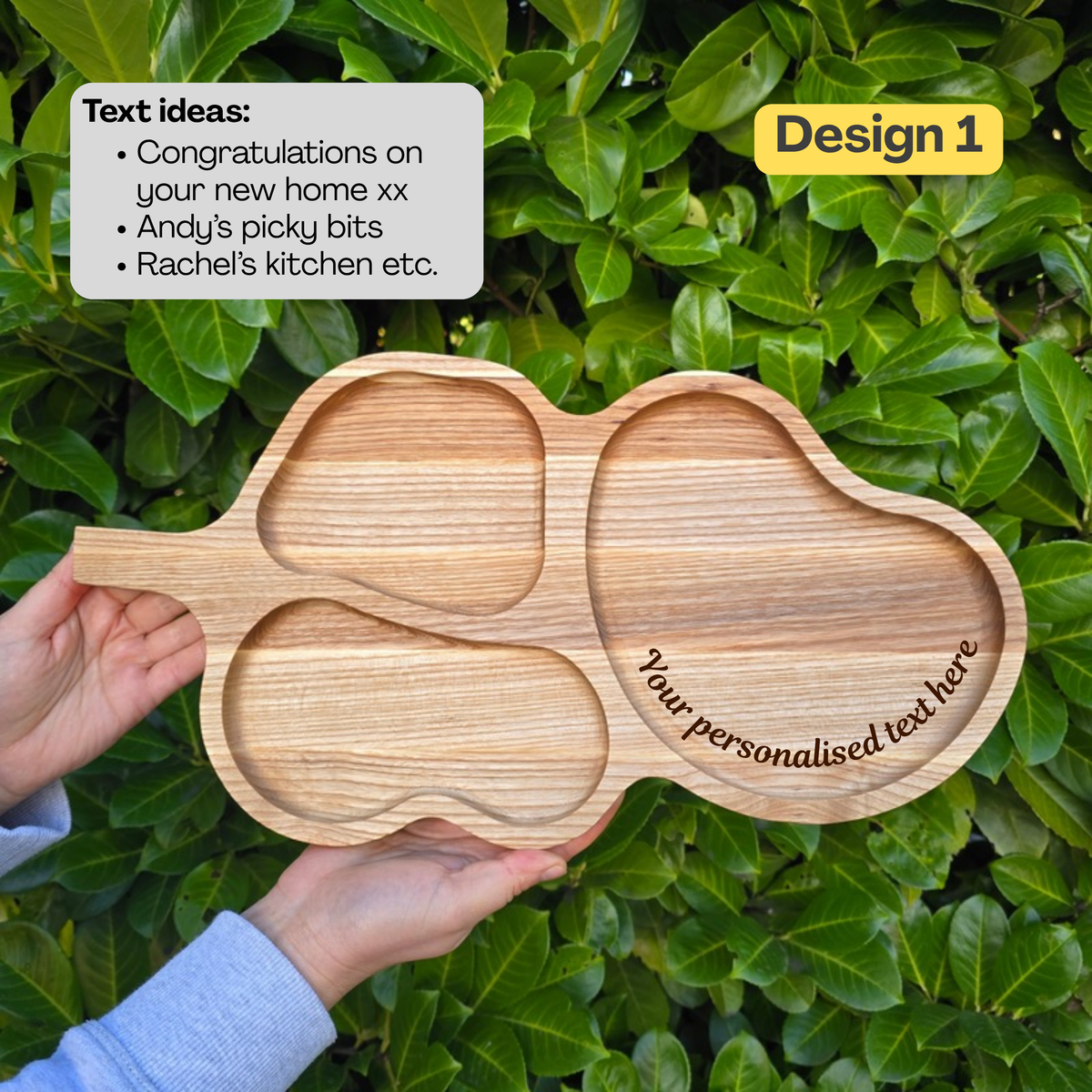 Personalised Wooden Platter Table Centerpiece