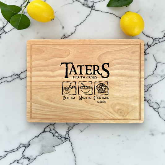 Personalised Film Inspired Chopping Board Funny Kitchen Gift, Nerdy Gift