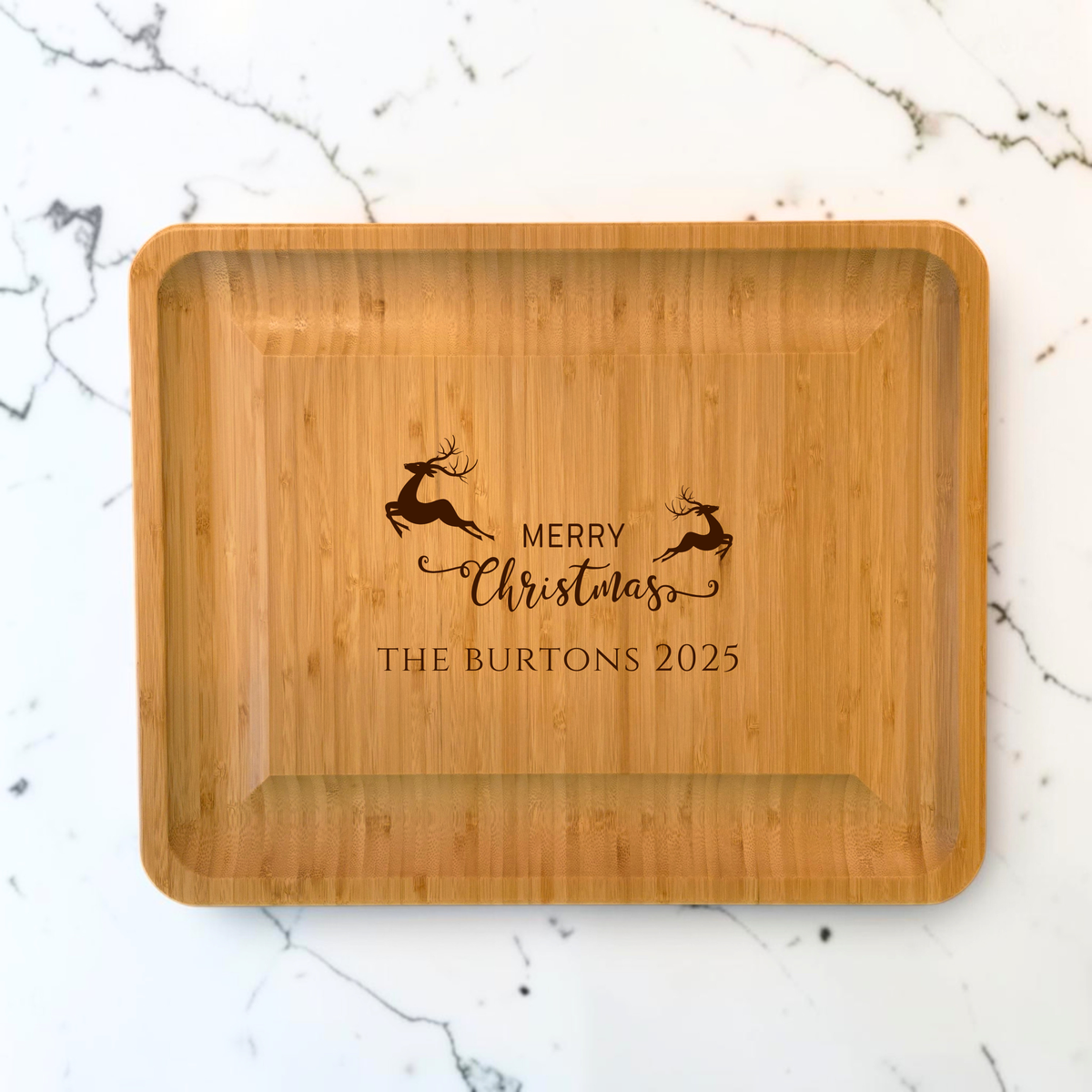Extra-Large Personalised Cheeseboard Gift Set for Christmas