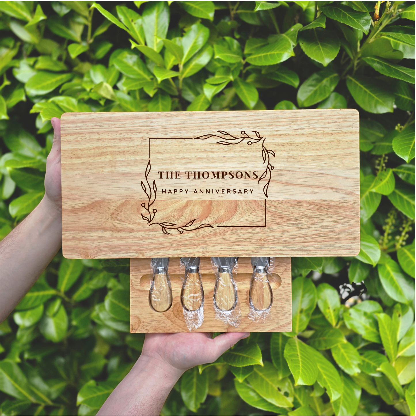 Personalised Cheese Board Set Wedding, Engagement Gift