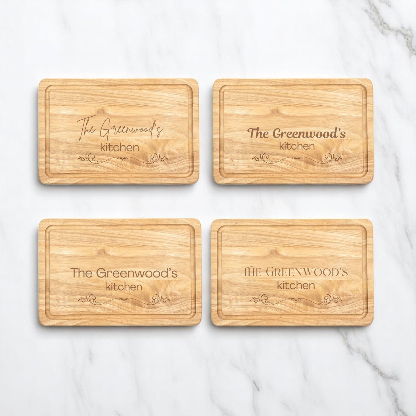 Personalised Wooden Chopping Board – Custom Engraved Birthday Gift