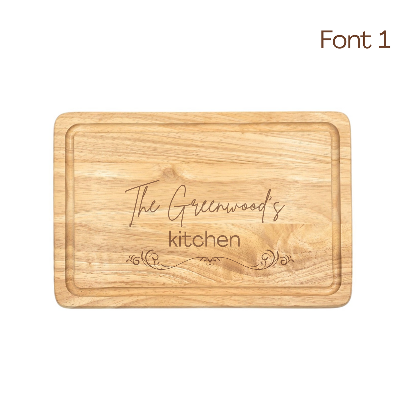 Personalised Wooden Chopping Board – Custom Engraved Birthday Gift