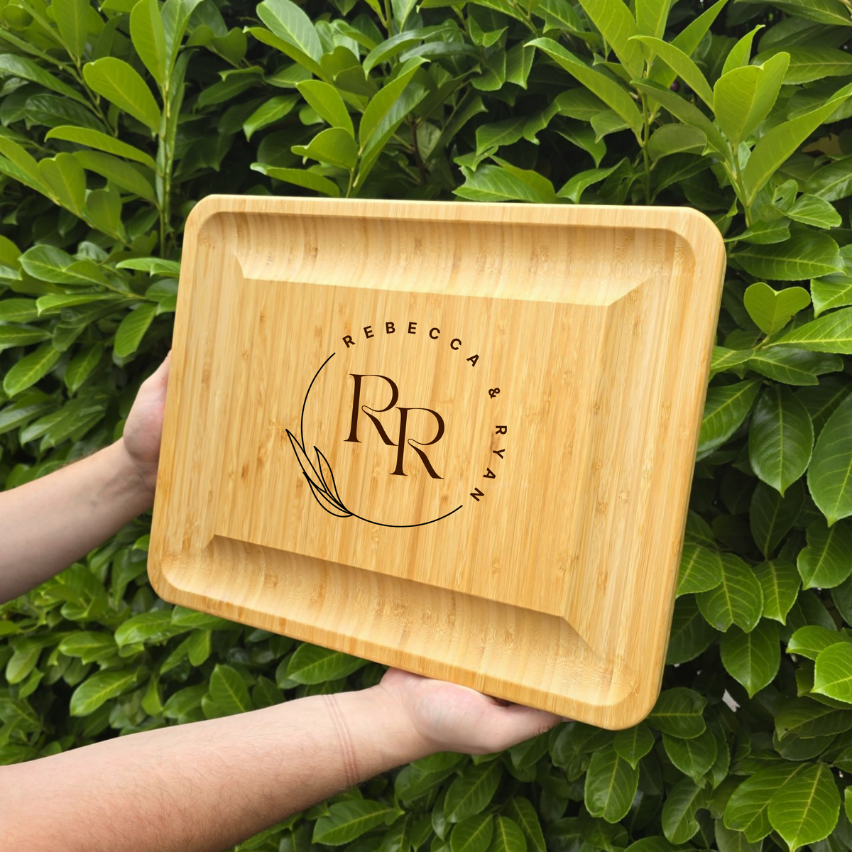 Extra-Large Personalised Cheese Board Set with Drawers:  Wedding, New Home, Anniversary