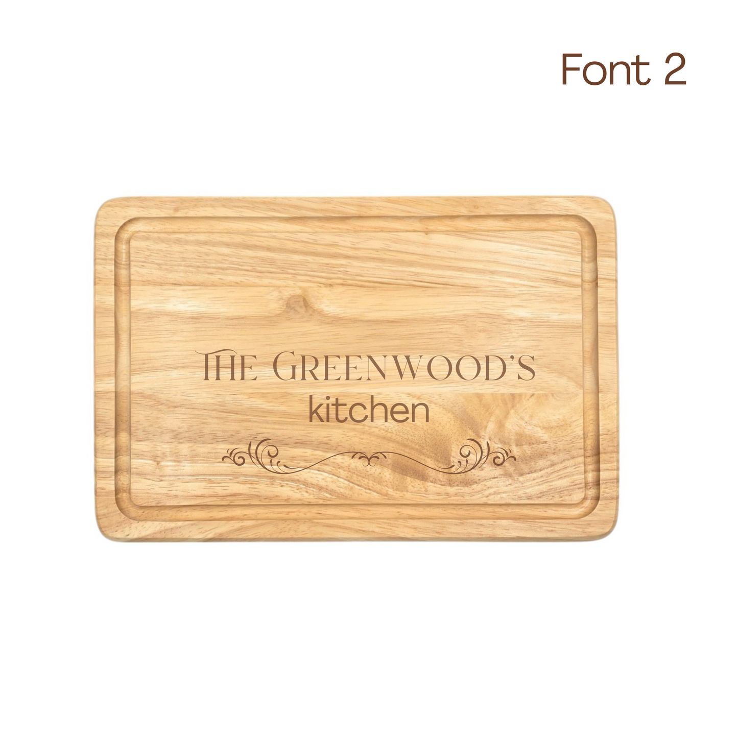 Personalised Wooden Chopping Board – Custom Engraved Birthday Gift