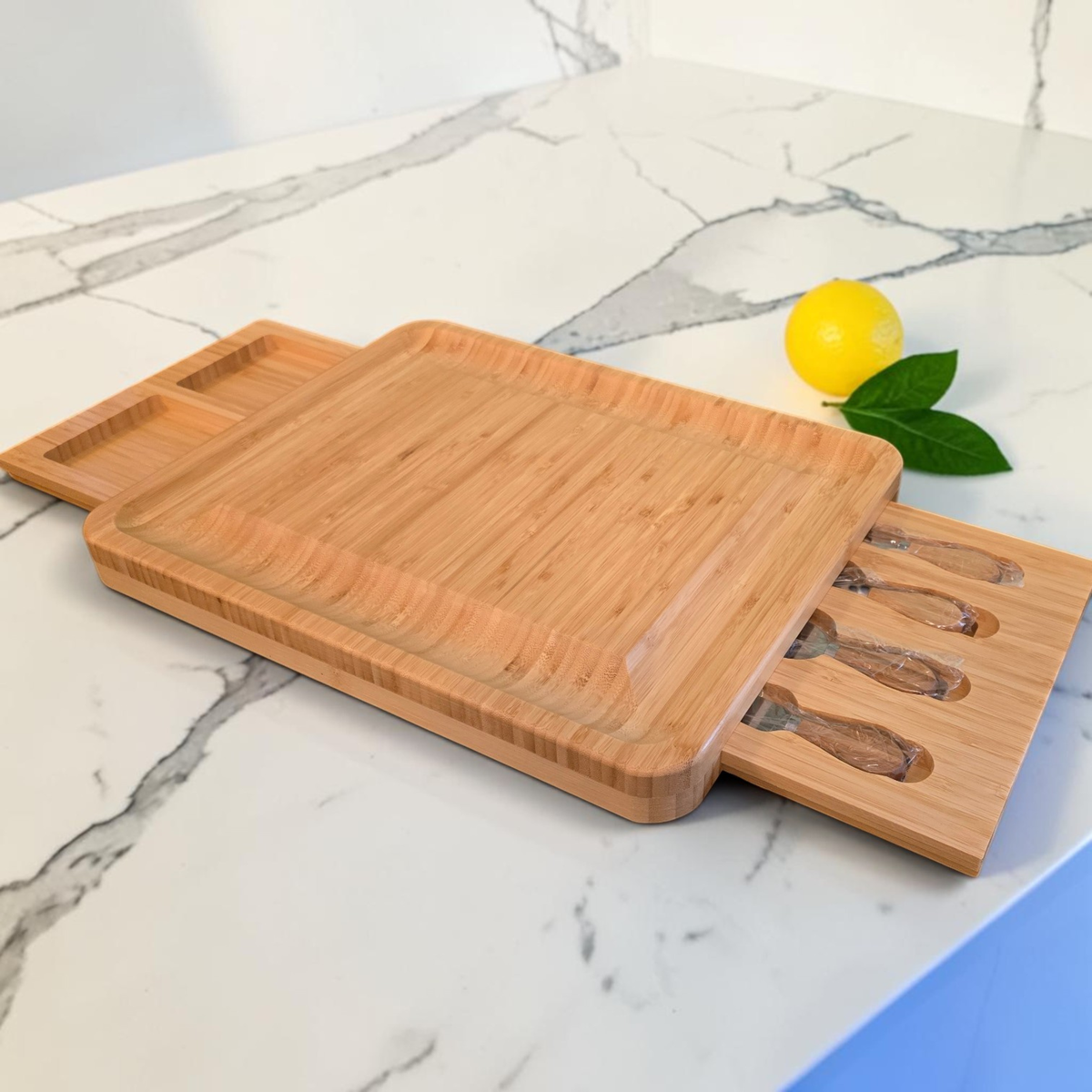 Extra-Large Personalised Cheeseboard Gift Set for Christmas