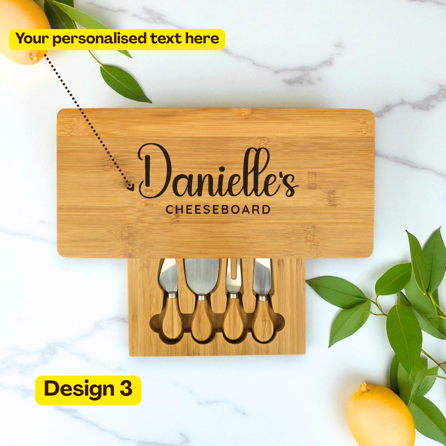 Personalised Cheese Board Set, Wedding and Couples, New Home, Anniversary, Birthday Gift