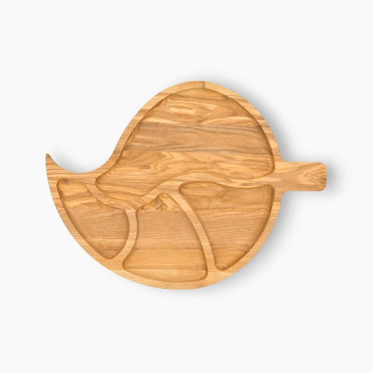 Personalised Leaf Shaped Wooden Serving Platter
