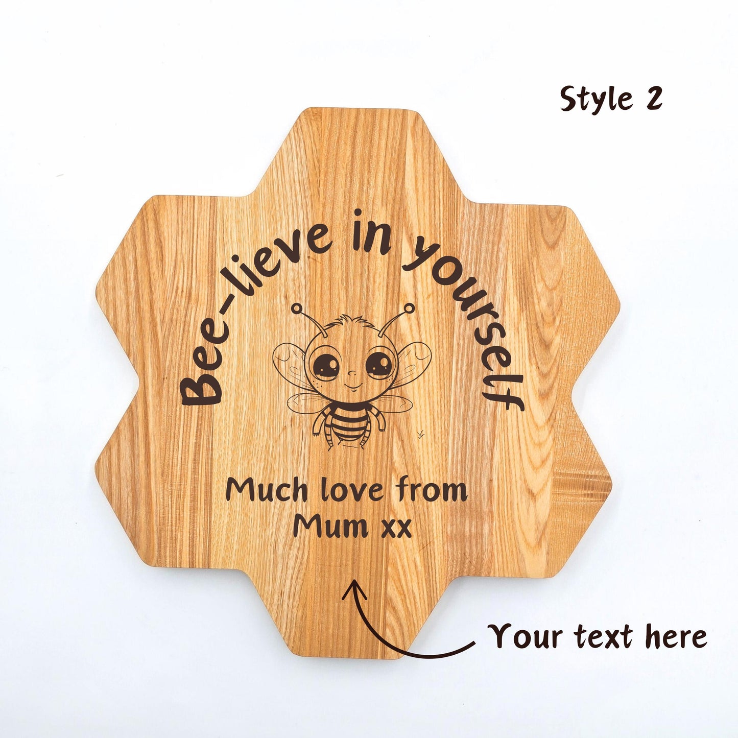 Honeycomb Personalised Cheese Board - Novelty Gift