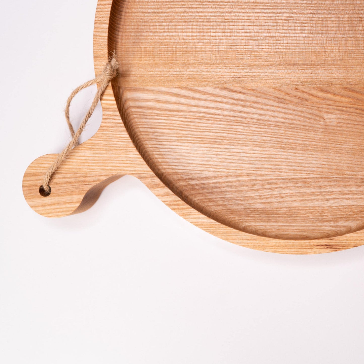 Personalised Round Wooden Tray with Handle