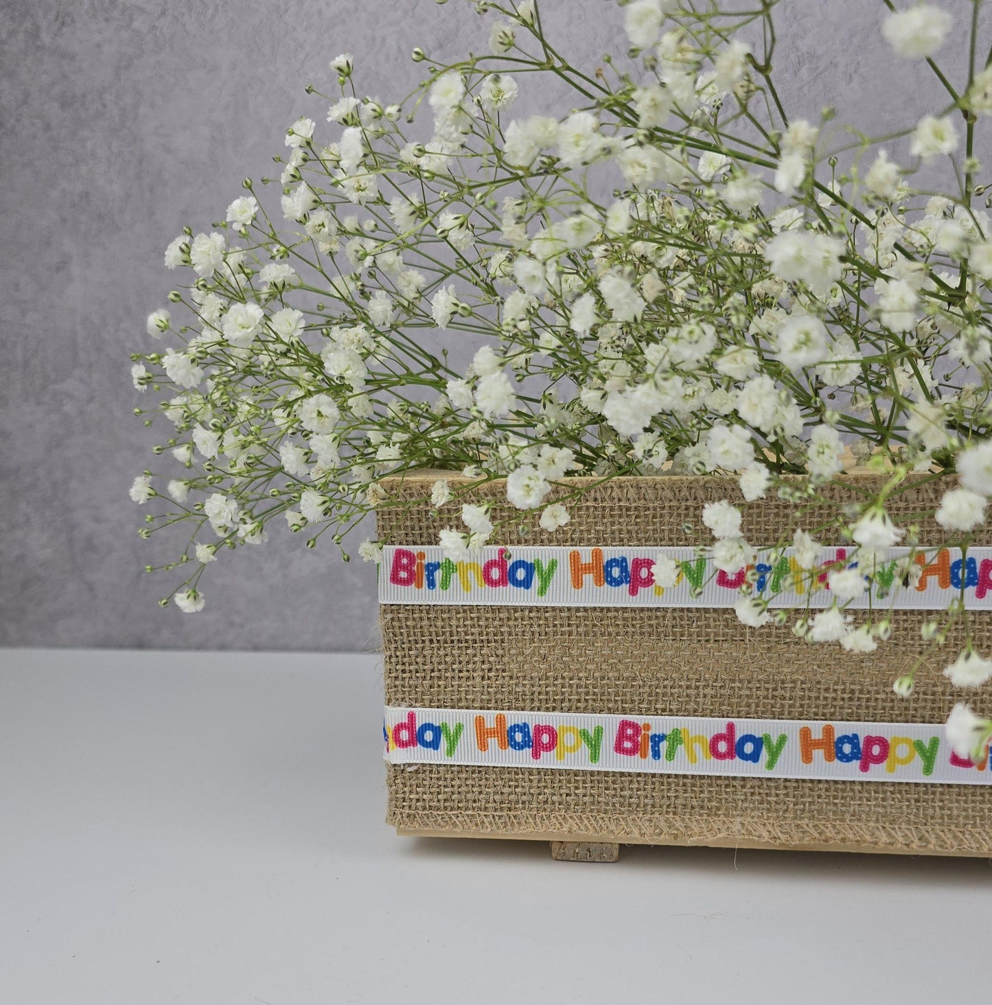 Empty Make Your Own Hamper Gift Box Basket DIY Kit - Happy Birthday Gift Box, Anniversary Gift Hamper, Gift Set, 30x15x11cm
