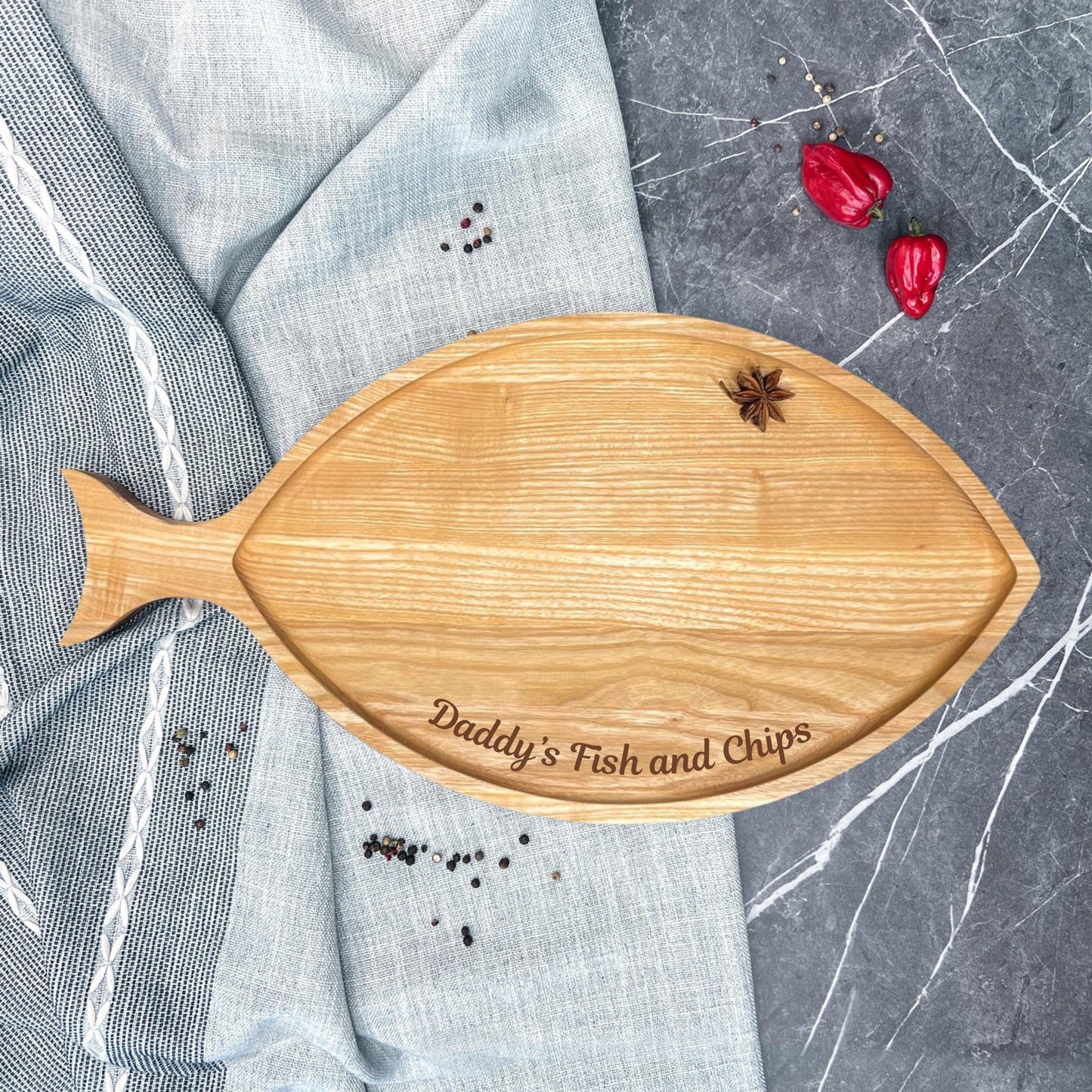 Personalised Fish-shaped Serving Platter