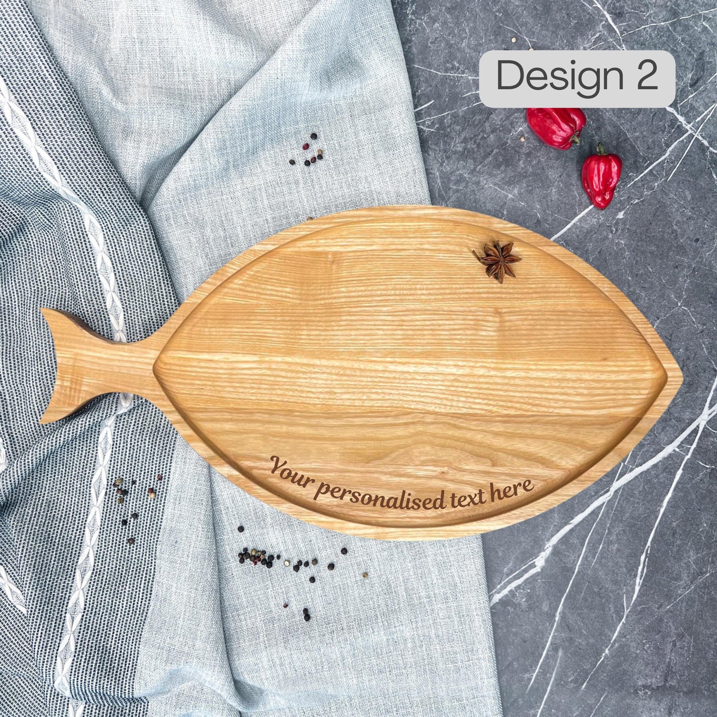 Personalised Fish-shaped Serving Platter