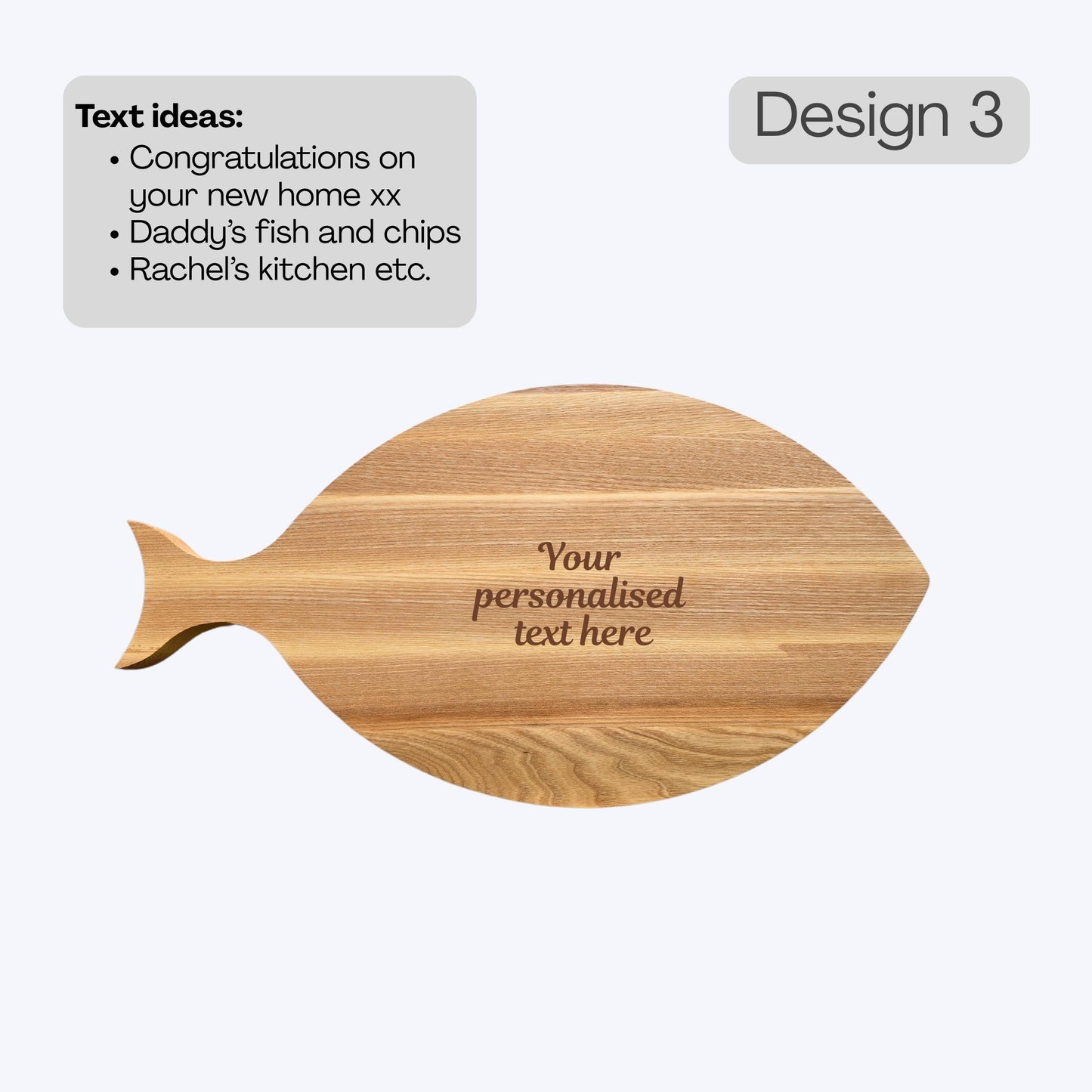 Personalised Fish-shaped Serving Platter