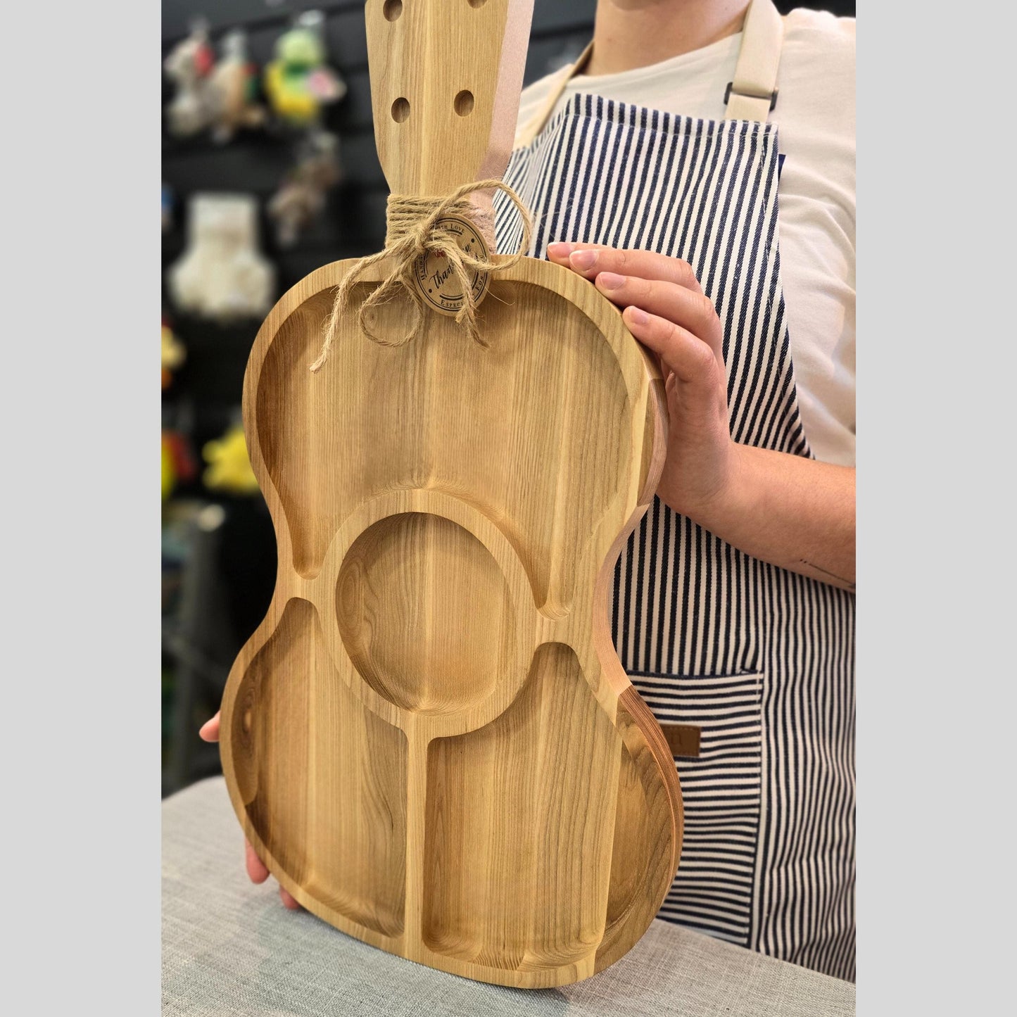 Personalised Guitar Wooden Serving Board
