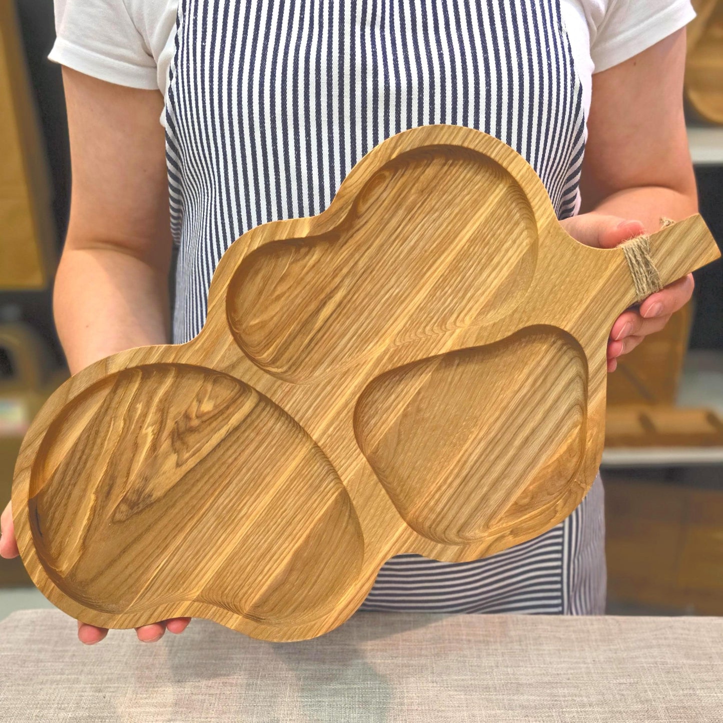 Personalised Wooden Platter with Handle