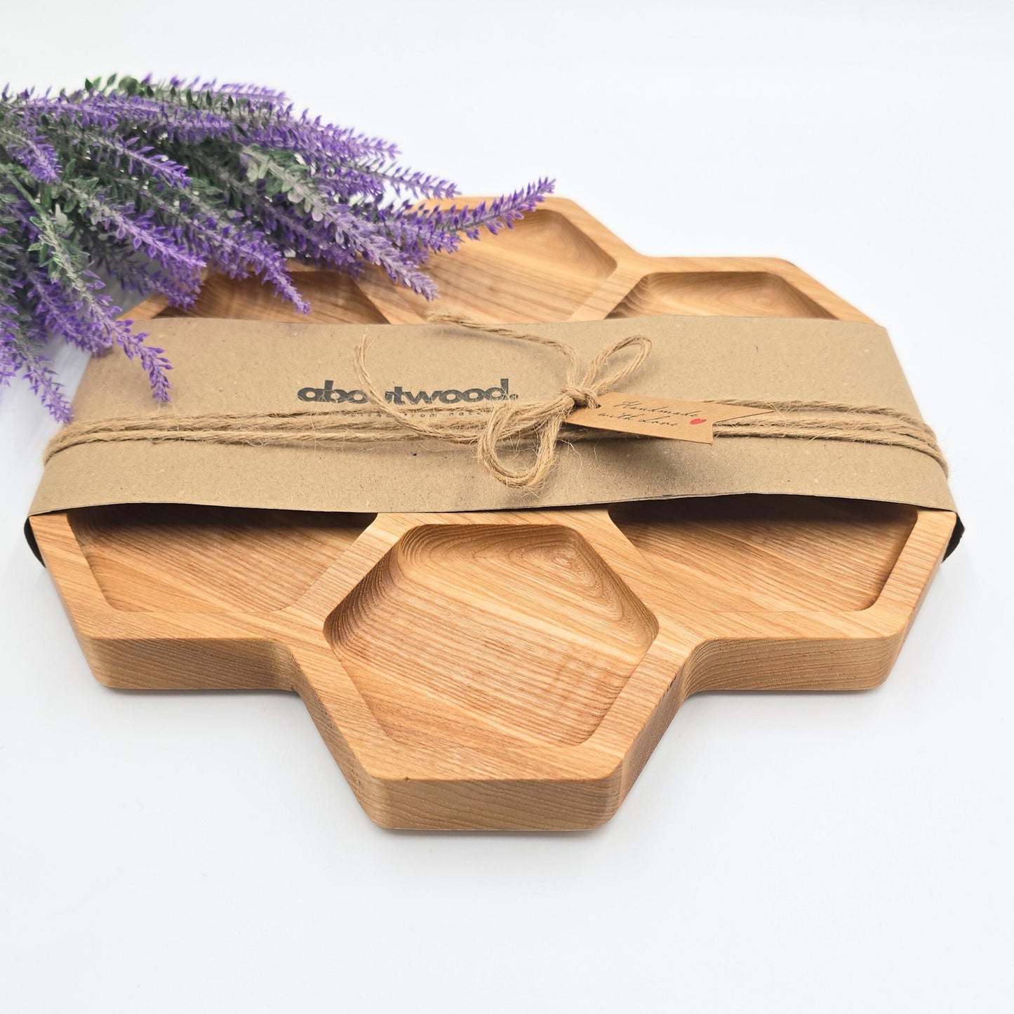 Personalised Honeycomb Wooden Serving Platter