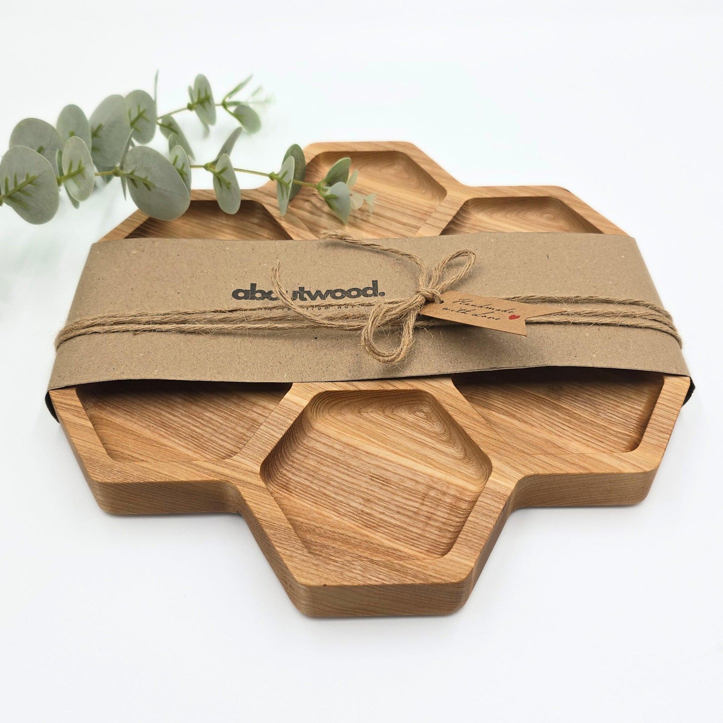 Personalised Honeycomb Wooden Serving Platter