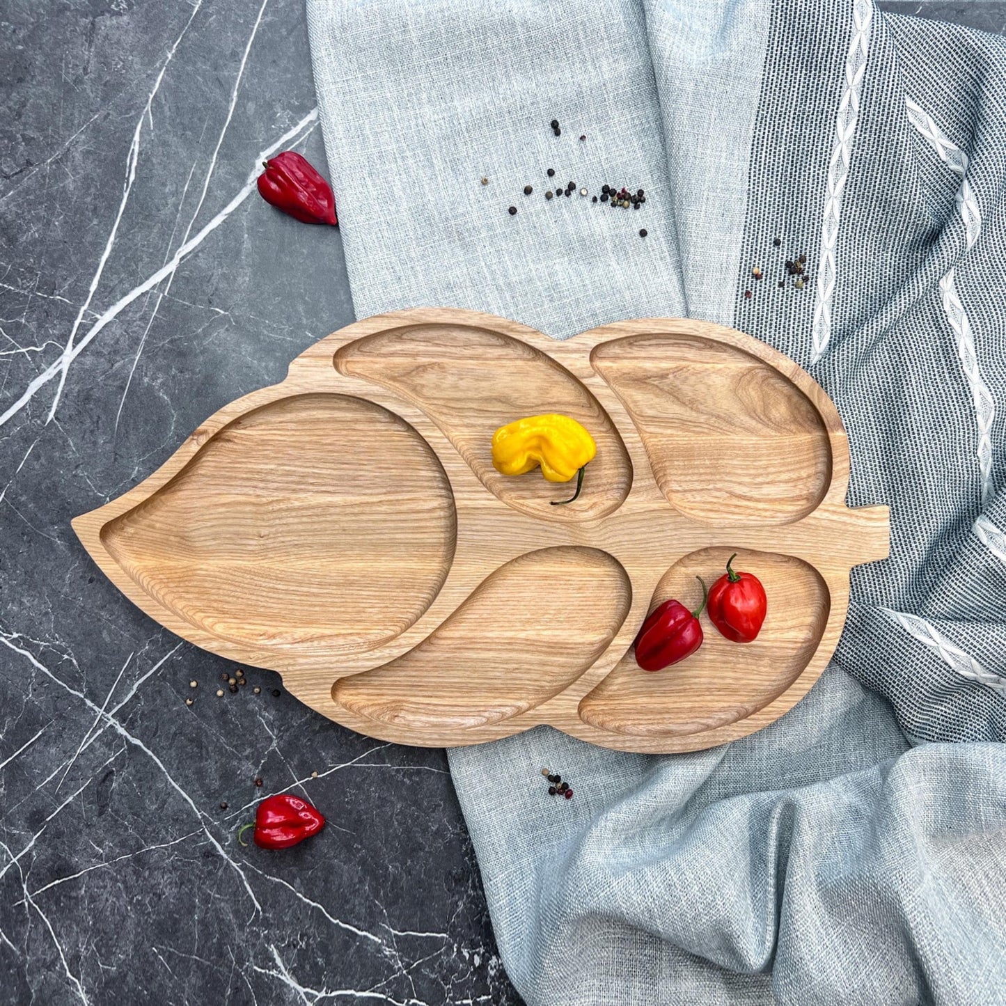 Personalised Table Centrepiece Large Wooden Platter