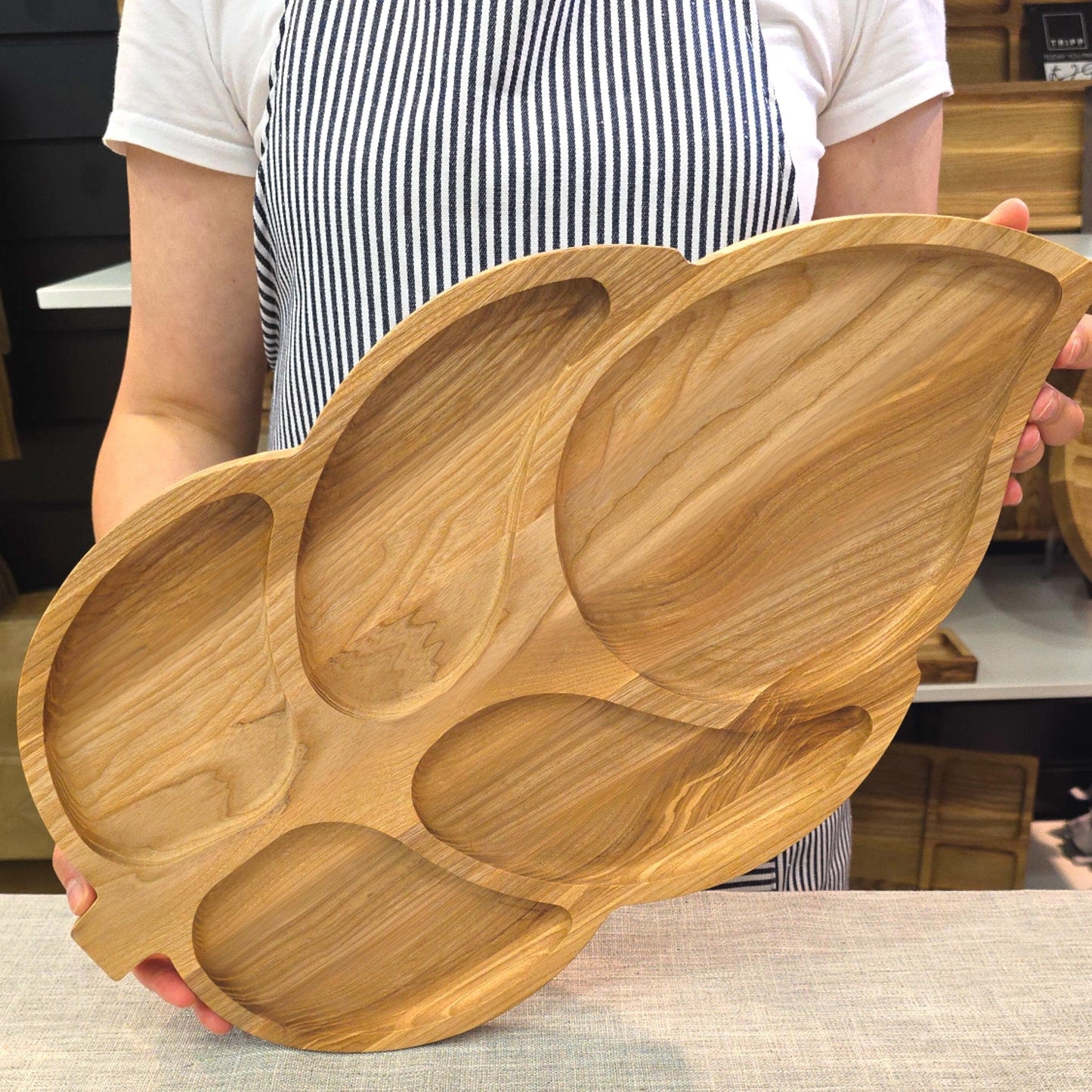Personalised Table Centrepiece Large Wooden Platter