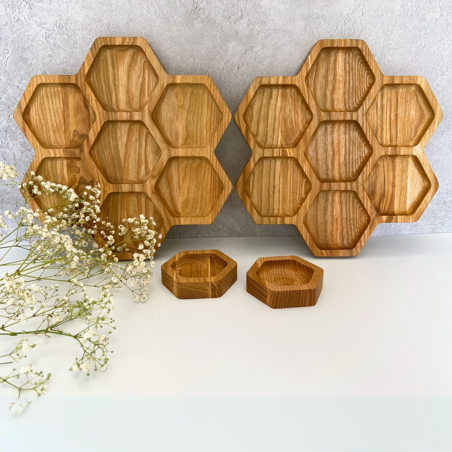 Personalised Honeycomb Wooden Serving Platter