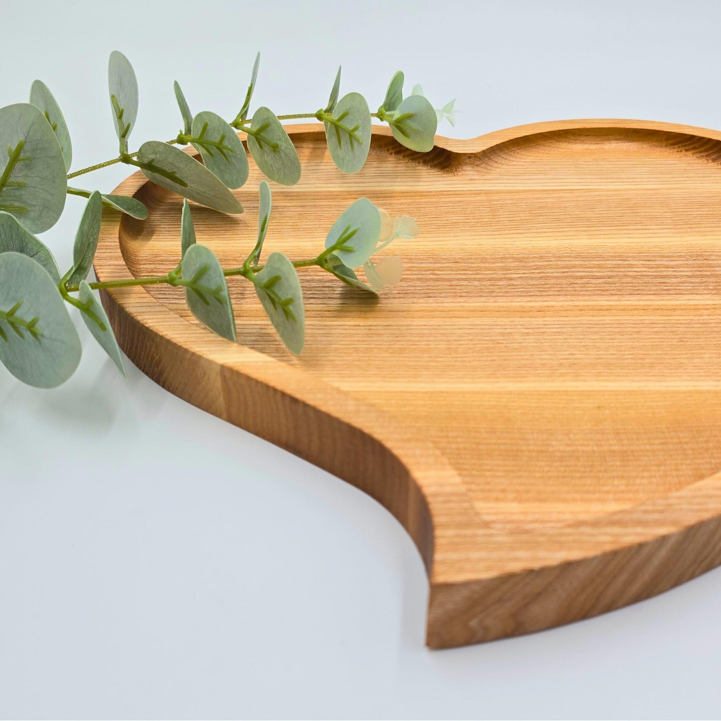 Personalised Heart-Shaped Wooden Serving Tray