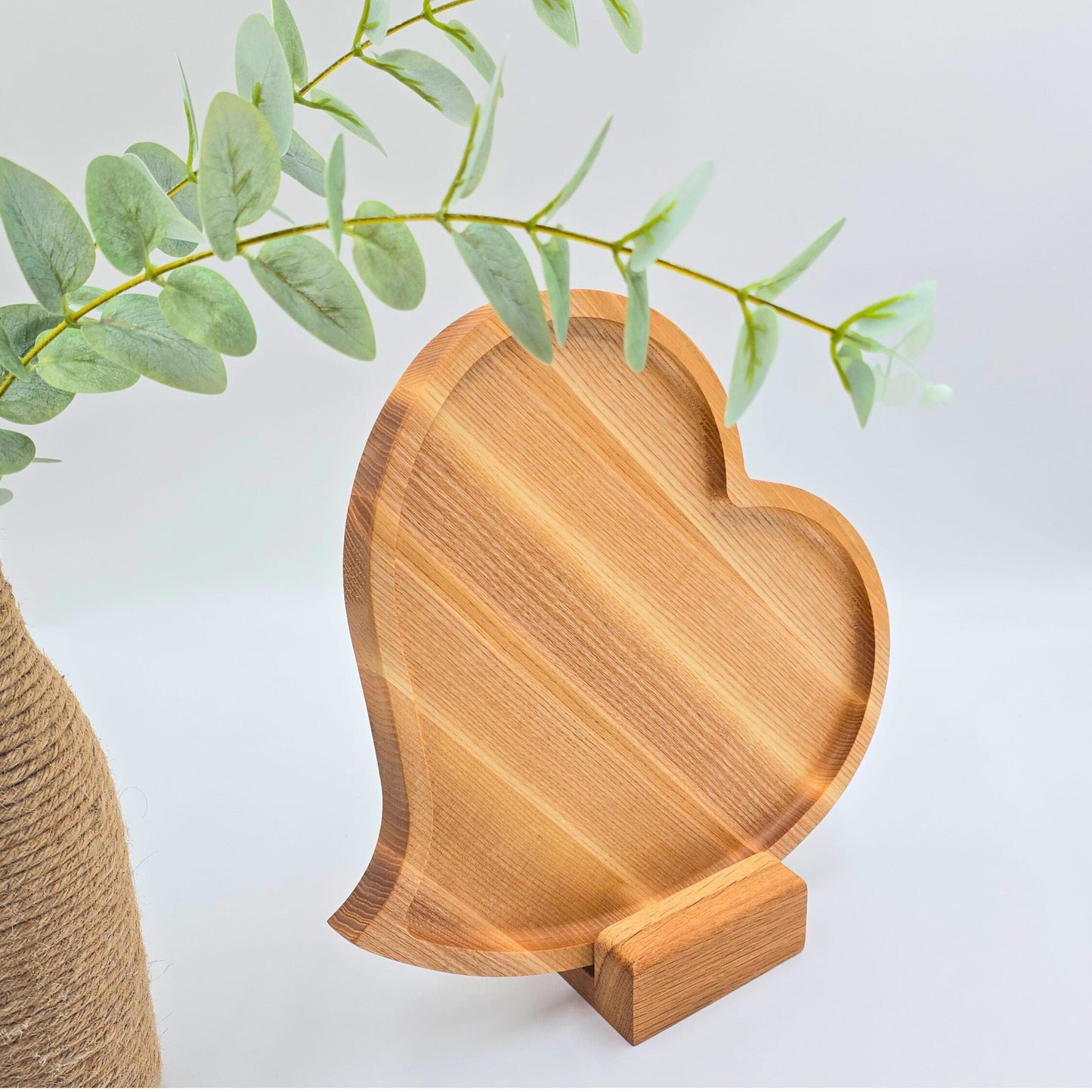 Personalised Heart-Shaped Wooden Serving Tray